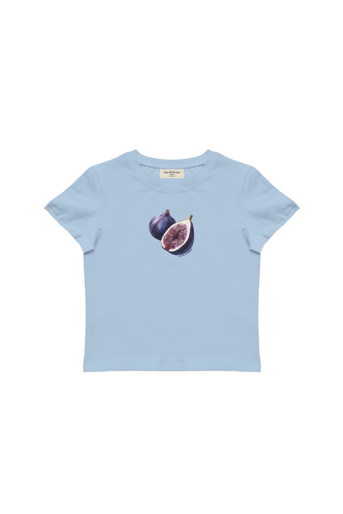 lethestudios Figs Baskılı Baby Tee Crop Top