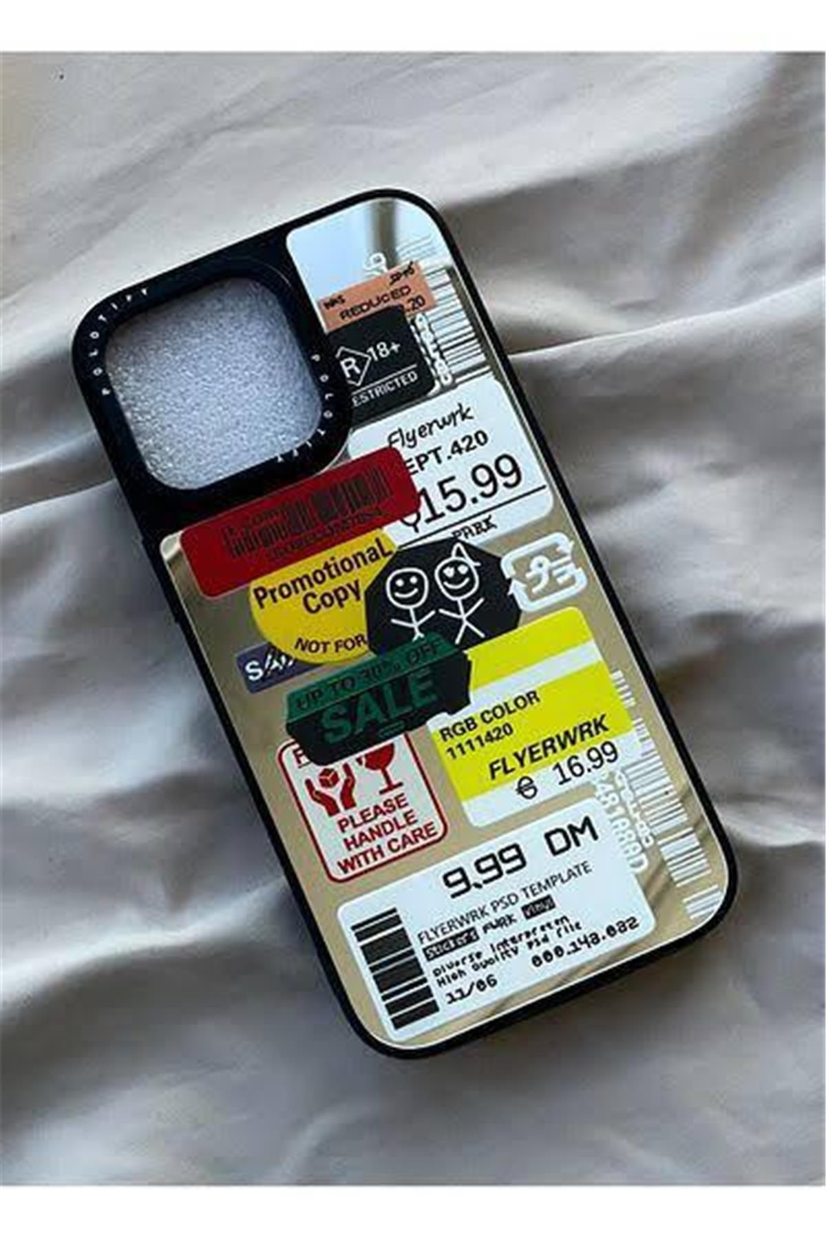 Amorix IPHONE 14 PRO POLO AYNALI DESENLİ SİLİKON