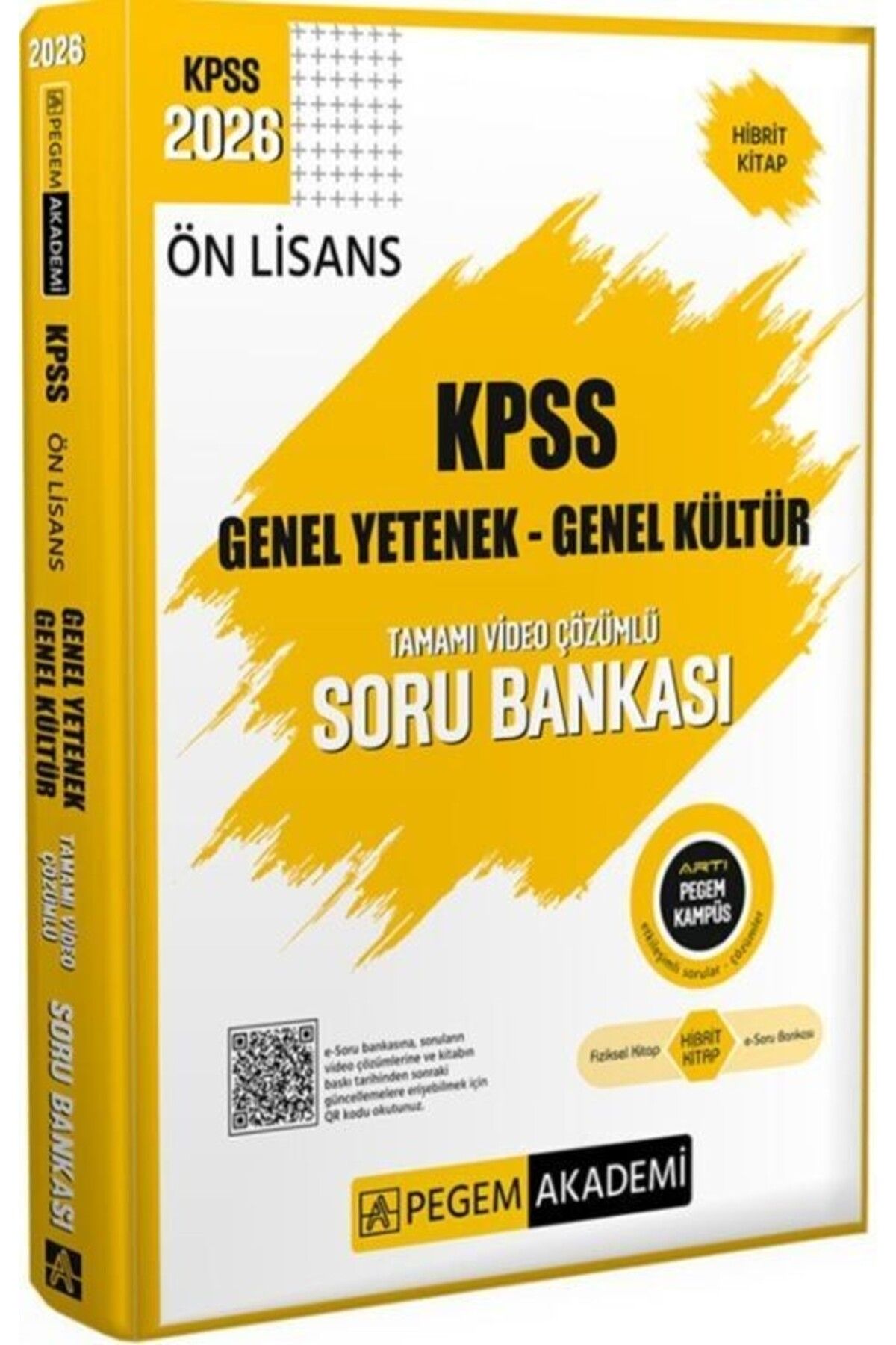 Ankara Kitap Merkezi 2026 KPSS Genel Yetenek Genel Kültür Ön Lisans Soru Bankası Tamamı Video Çözümlü Pegem Yayınları