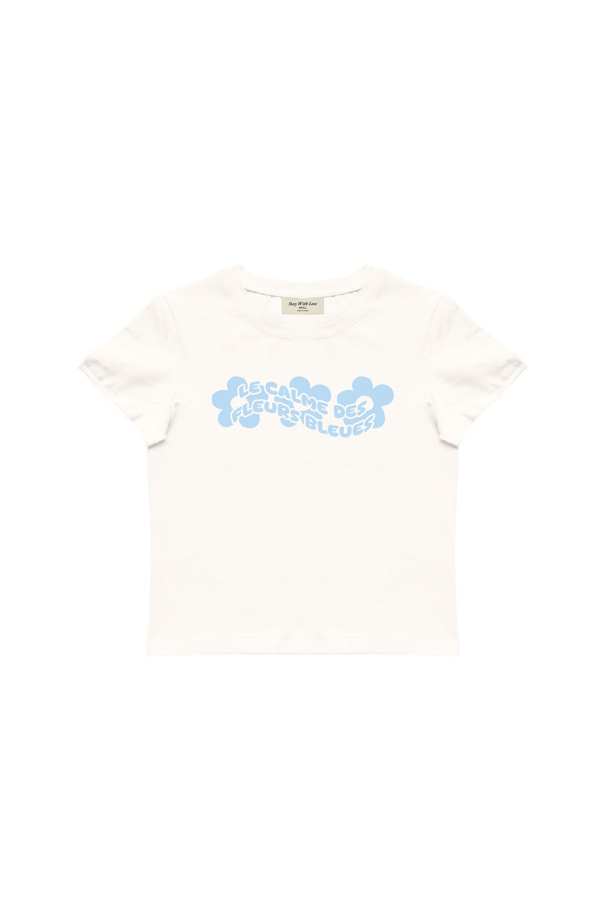 lethestudios Fleurs Baskılı Baby Tee Crop Top