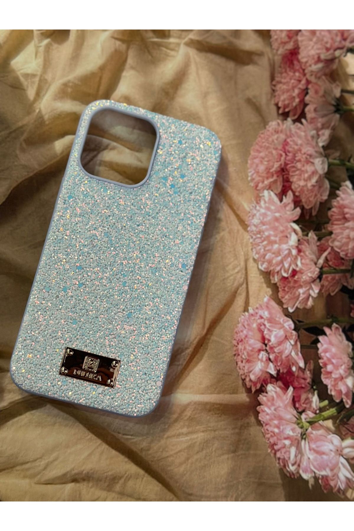 shop İPhone 14 Pro Max Uyumlu Simli Telefon Kılıfı