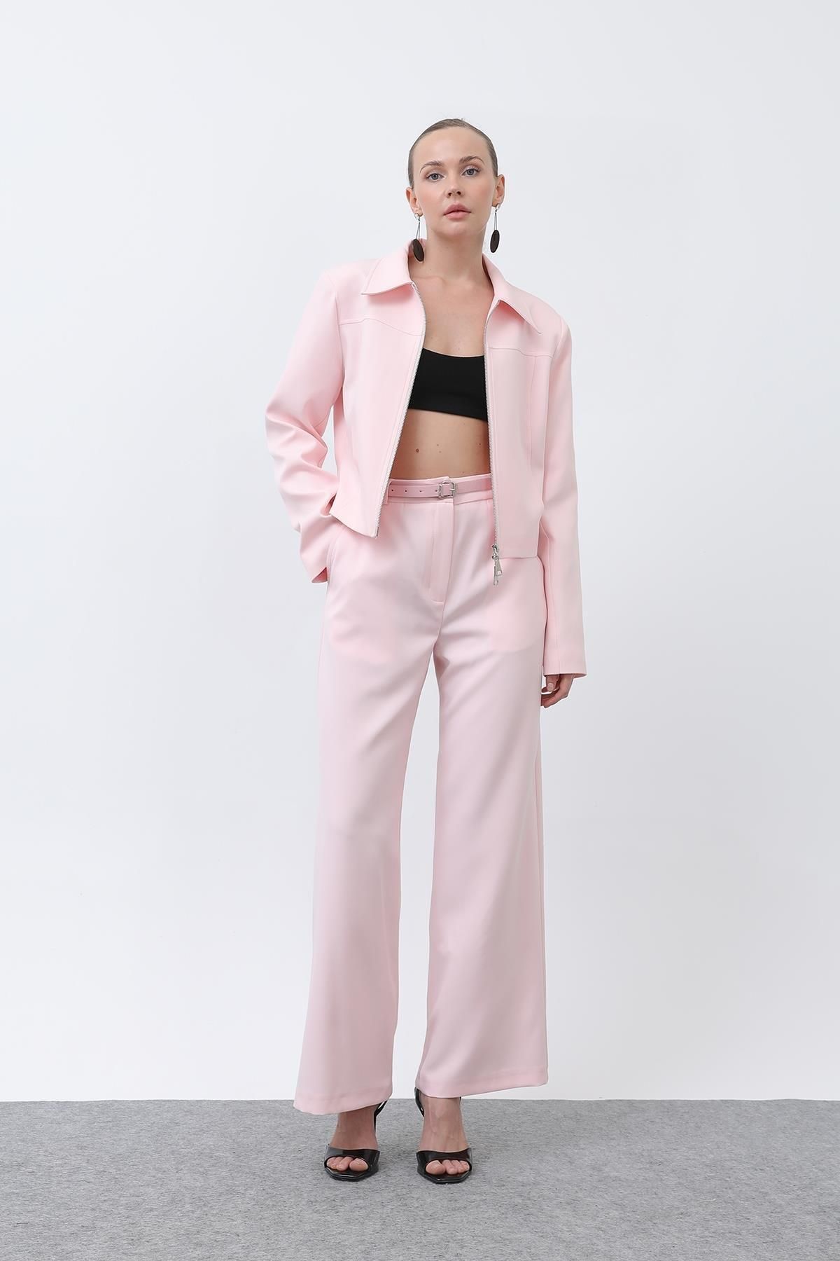 Soul Kadın Basic Kemerli Pantolon 32152PNT