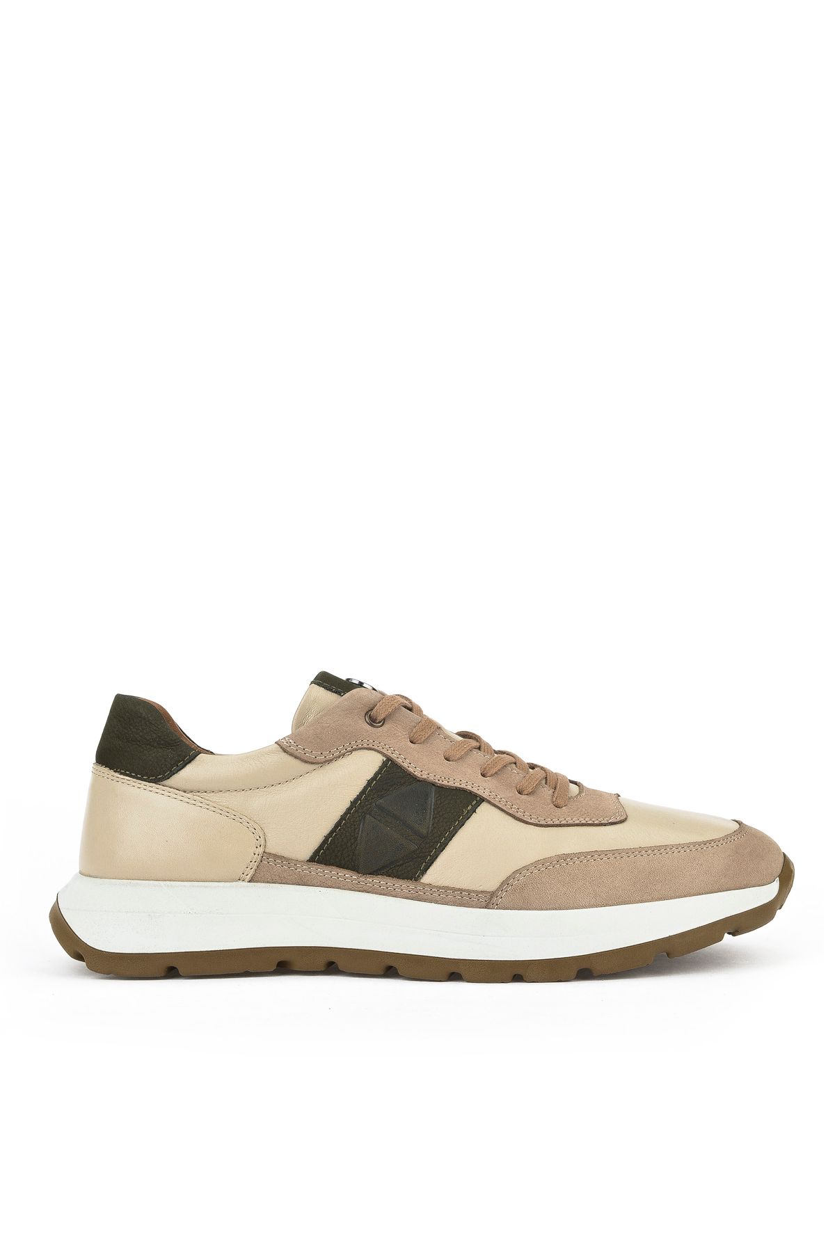 Ziya , Erkek Hakiki Deri Sneaker 1531037Z2417 Bej