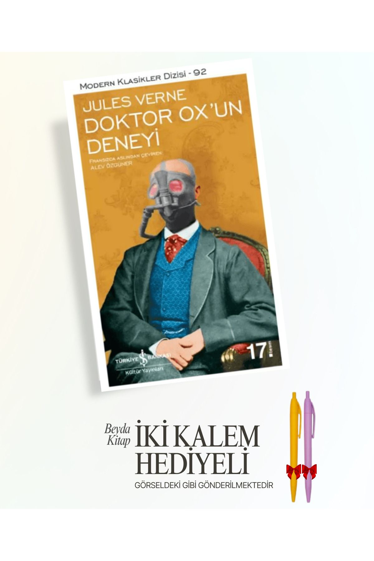 TÜRKİYE İŞ BANKASI KÜLTÜR YAYINLARI Doktor Ox'un Deneyi - Jules Verne - İki Kalem Hediyeli - ISMDRKLS