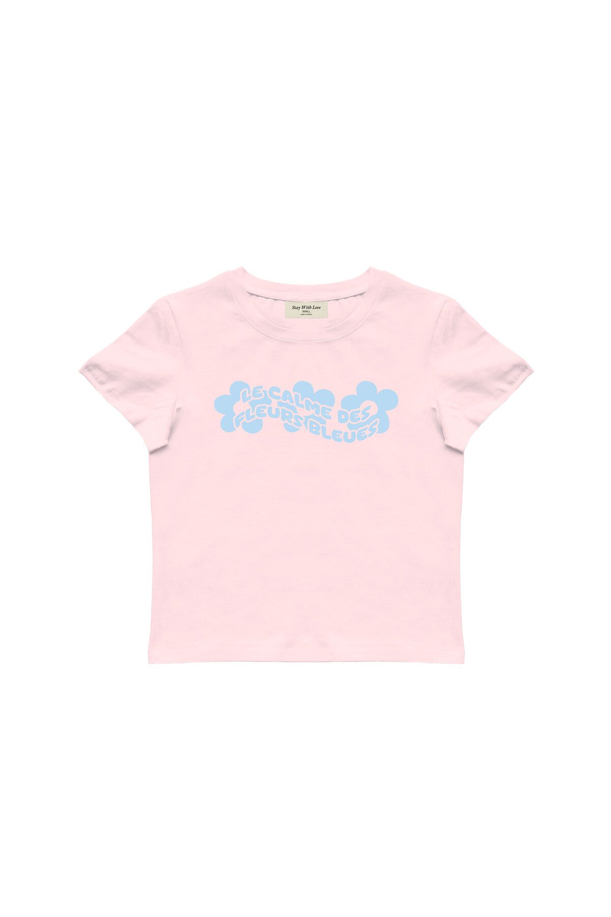 lethestudios Fleurs Baskılı Baby Tee Crop Top