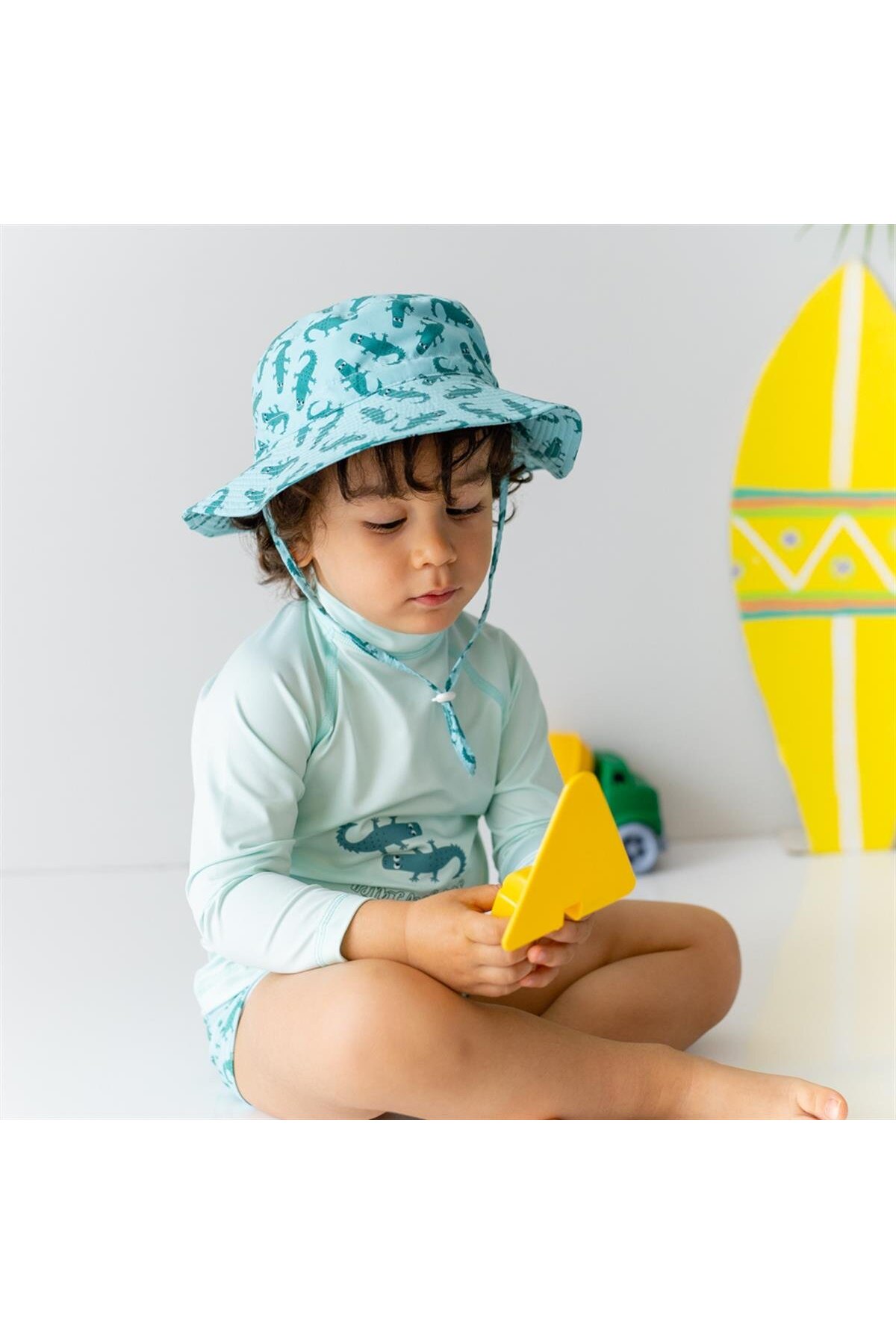 Mama Yoyo Baby Kids Uv Korumalı Uzun Kollu Mayo Alt Üst Takım // Crocco Timsah Desen (ŞAPKA DAHİL DEĞİLDİR) fotoğrafı 5 (önizleme)