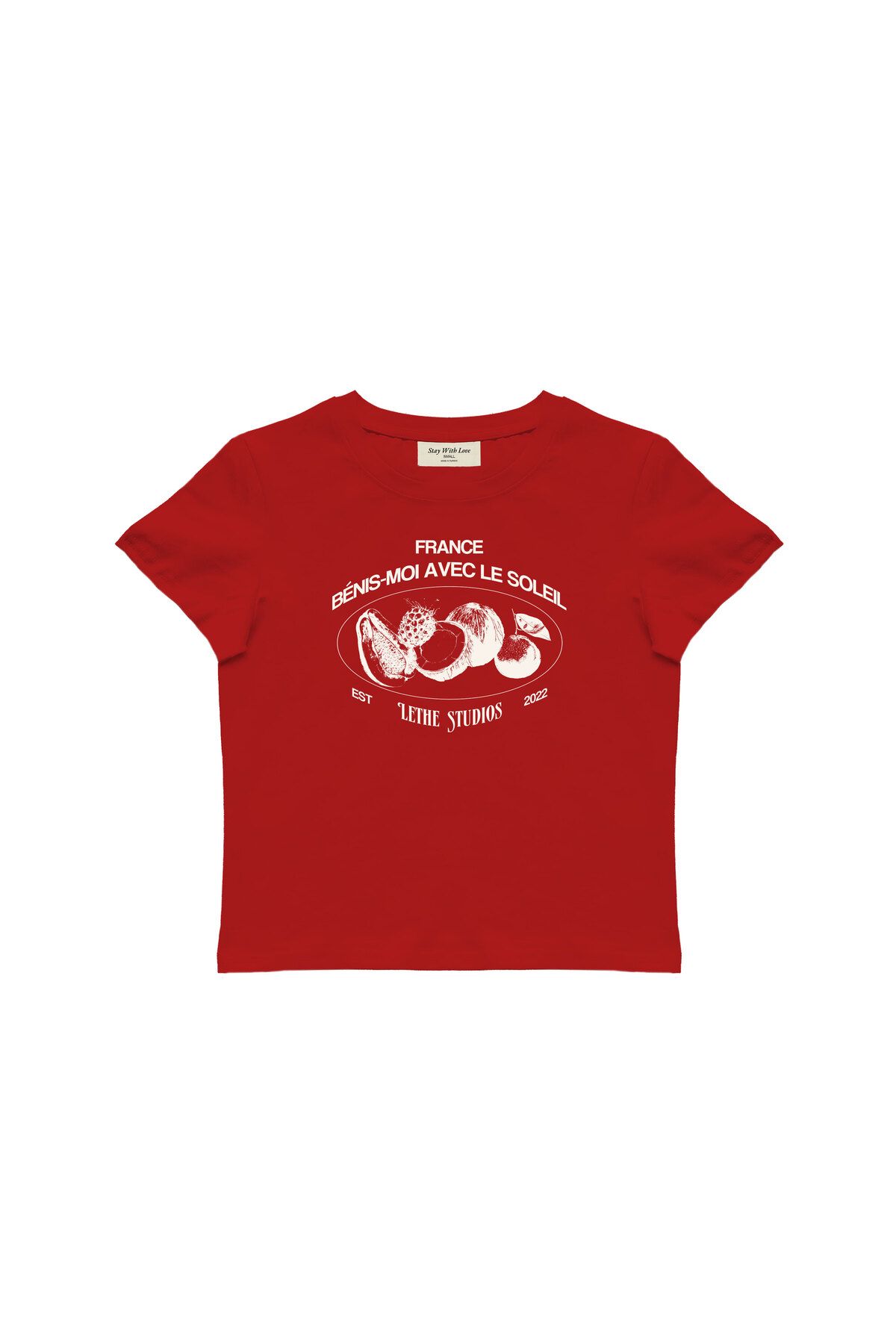 lethestudios Le Soleil Baskılı Baby Tee Crop Top
