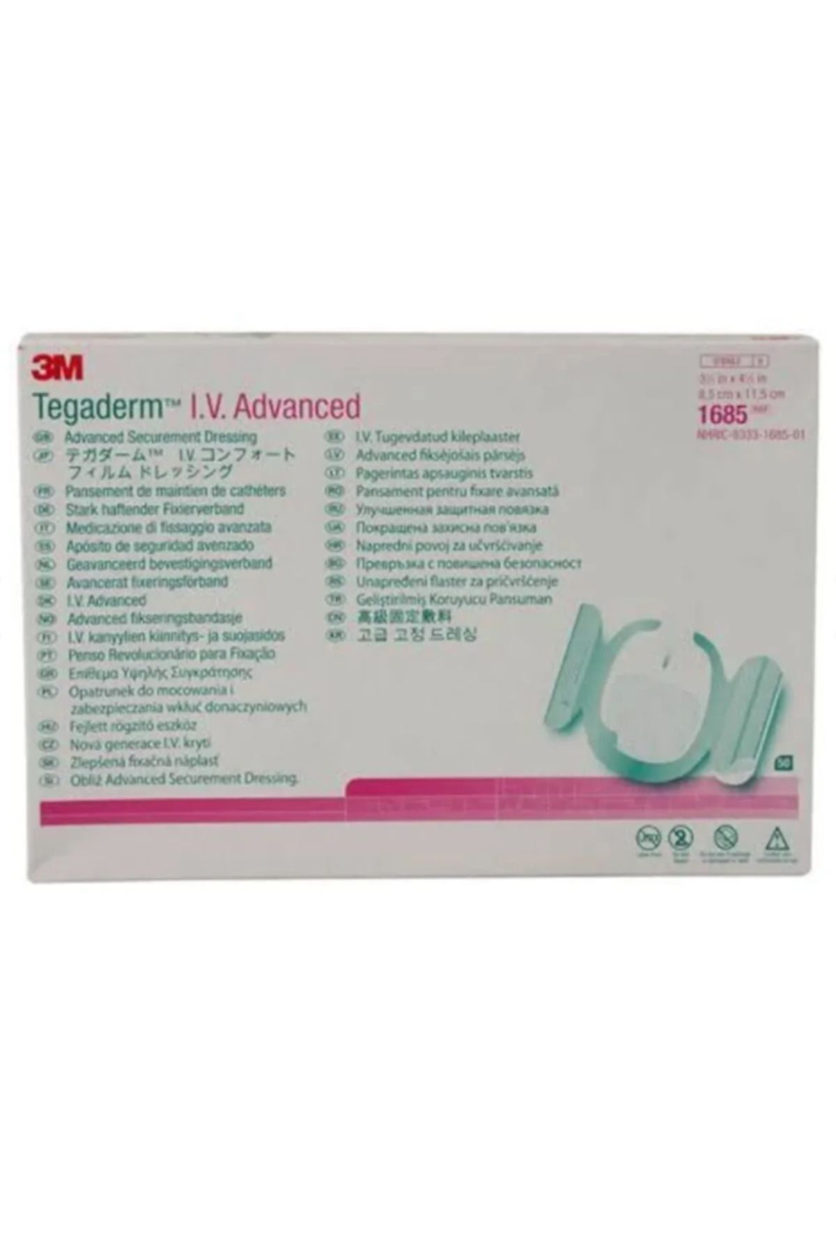 3M ™ Tegaderm 1685 I.V. Gelişmiş Koruma Örtüsü 85cm x 115cm ( 50 Adet)
