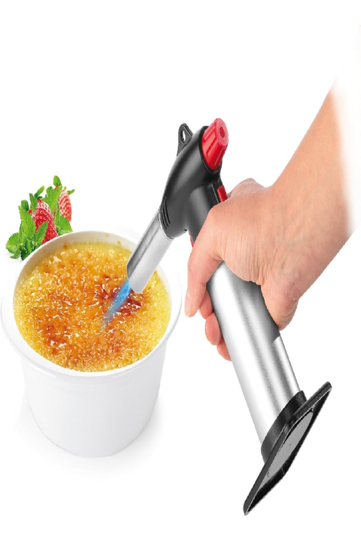 TESCOMA-Chef's Torch – Refillable Culinary Blow Torch for Precision Cooking 2