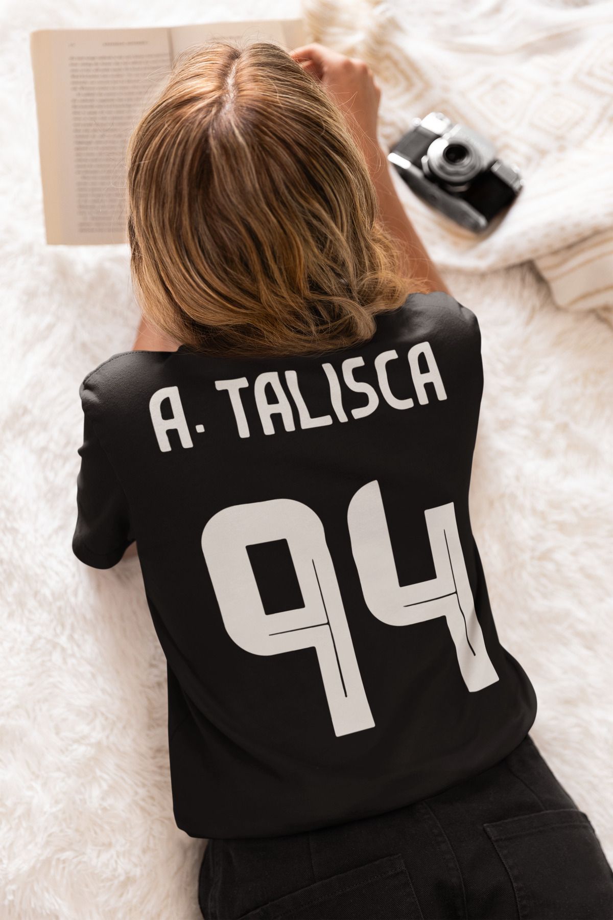 Biy Store Talisca futbol sırt forma baskılı unisex kısa kollu tişört regular fit t-shirt