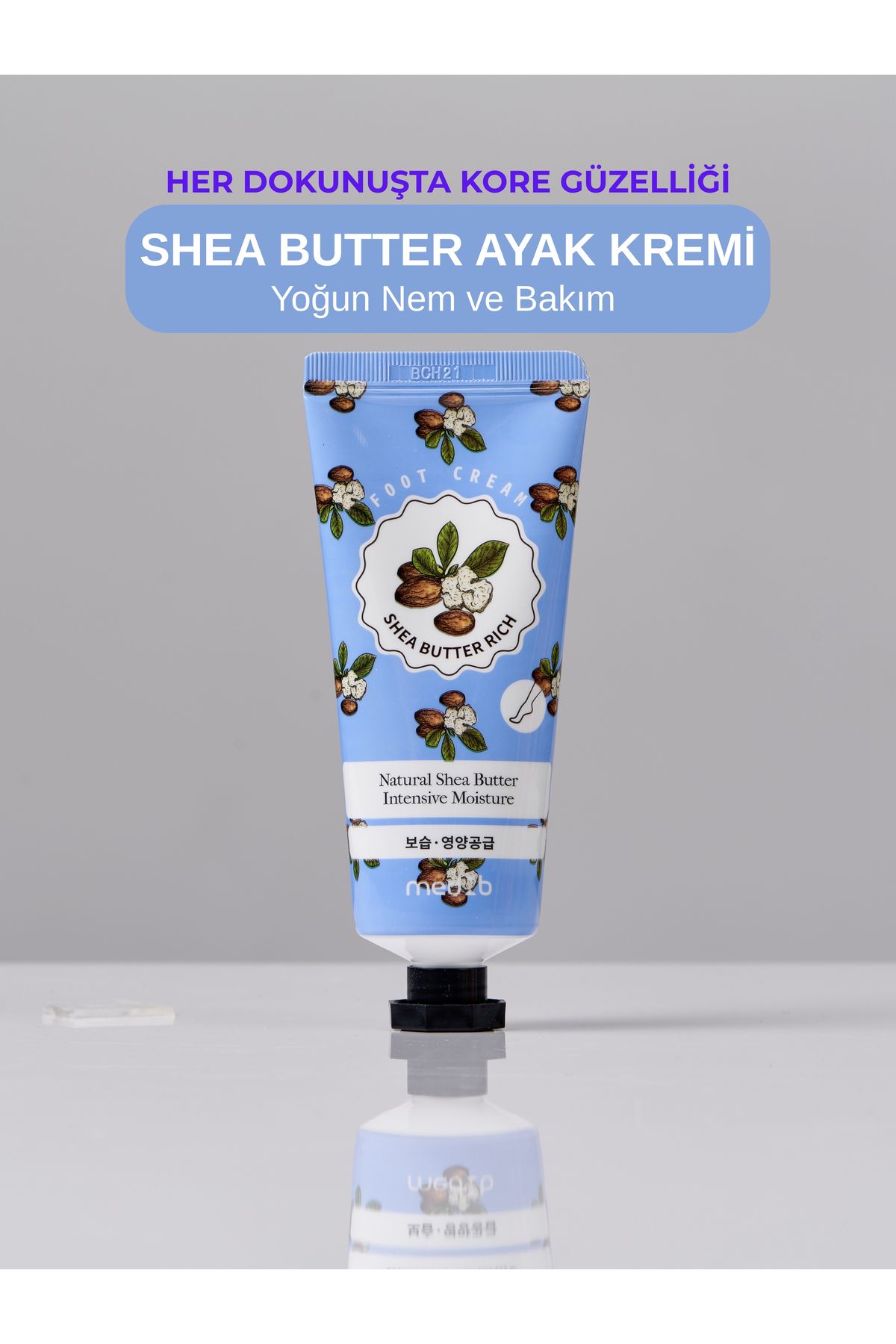 Med:b MEDB Shea Butter Ayak Kremi 70ml | Kore’nin Cilt Sırrı: Onarıcı Ayak Bakımı & Shea Gücü