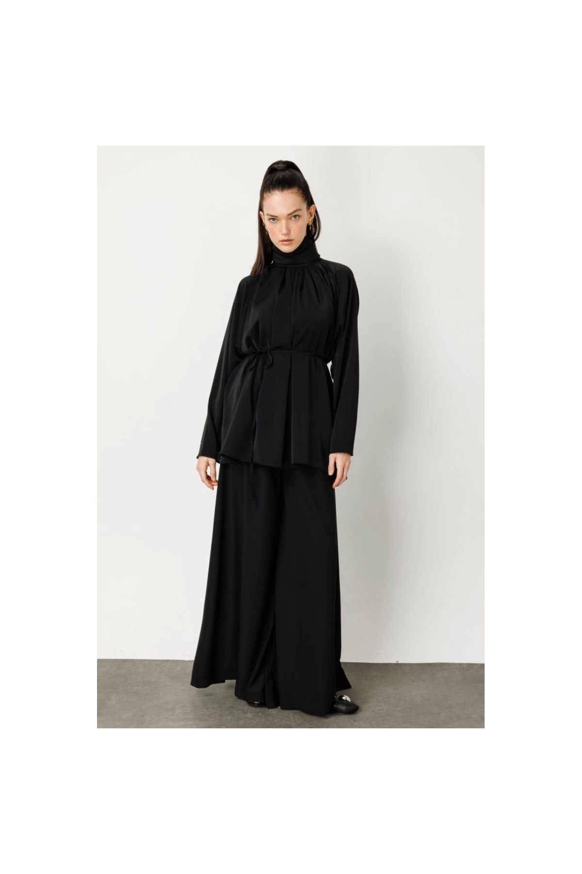 OllaCollection Pileli Dökümlü Bluz