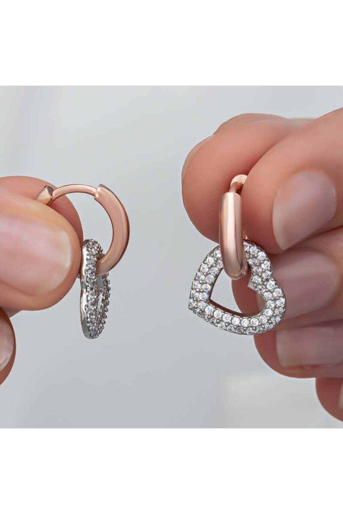 alsepeteavm Gümüş Rose 3 mm Burgu Şarnel Küpe