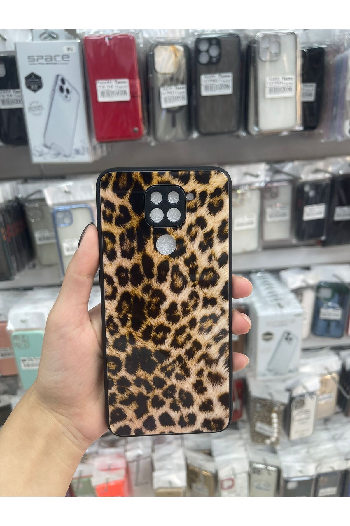TECNOTREND xiaomi redmi note 9 kılıf desenli kamera korumalı parlak mirror kapak