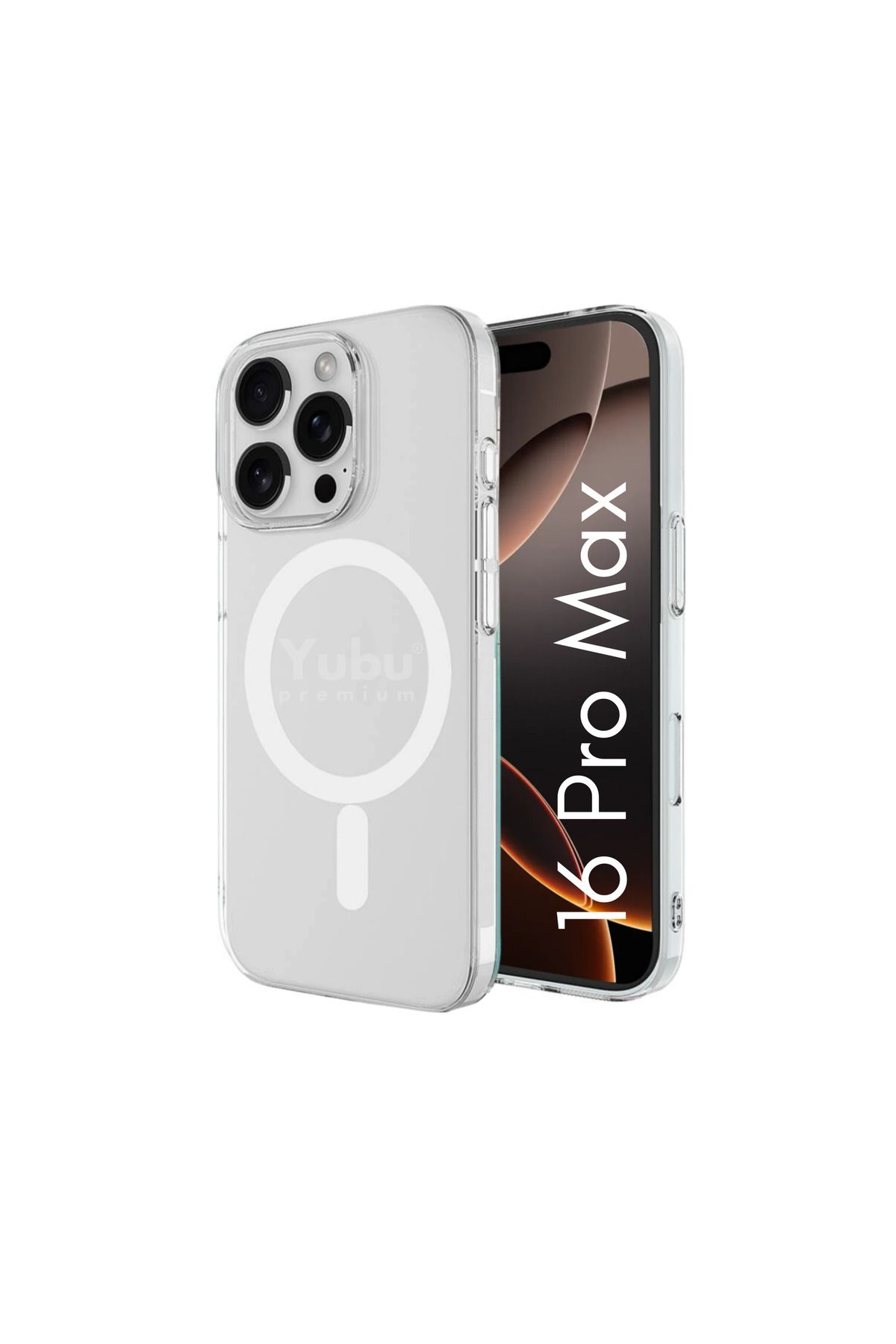yubu İphone 16 Pro Max Uyumlu Kılıf Magsafe Wireless Kablosuz Şarj Destekli