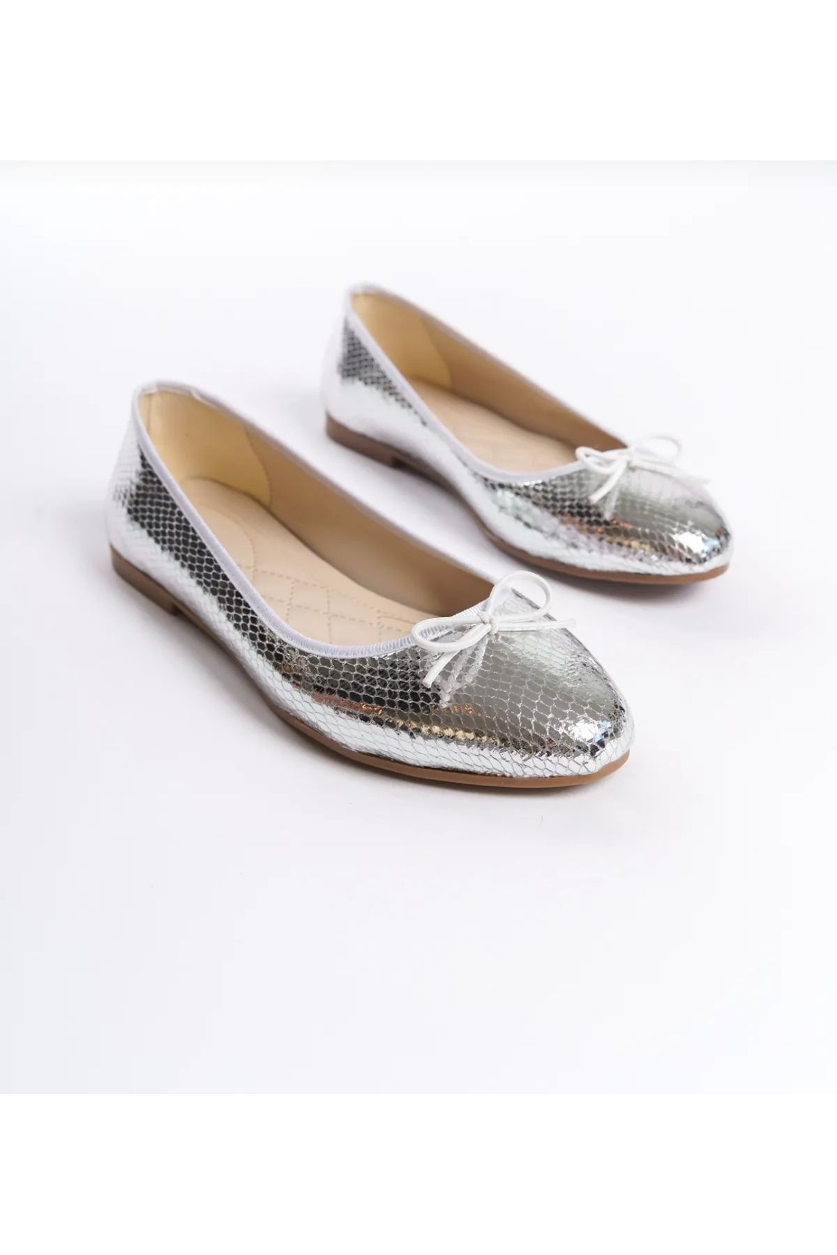 runa shoes Kroko Parlak Babet