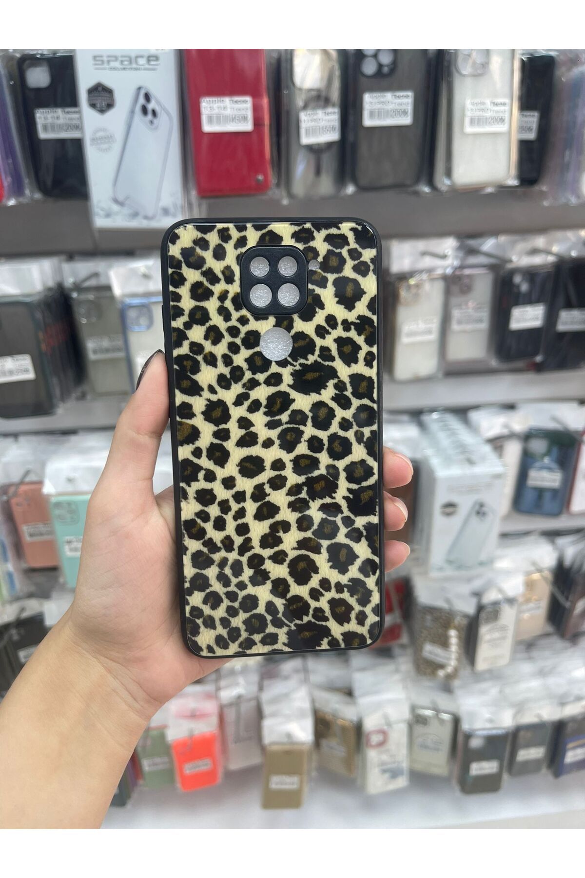 TECNOTREND xiaomi redmi note 9 kılıf desenli kamera korumalı parlak mirror kapak