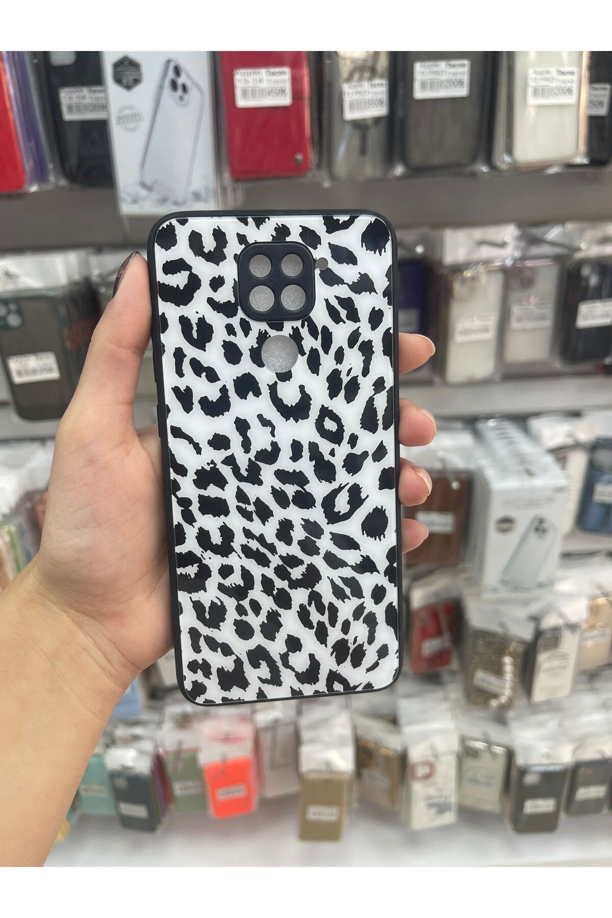 TECNOTREND xiaomi redmi note 9 kılıf desenli kamera korumalı parlak mirror kapak