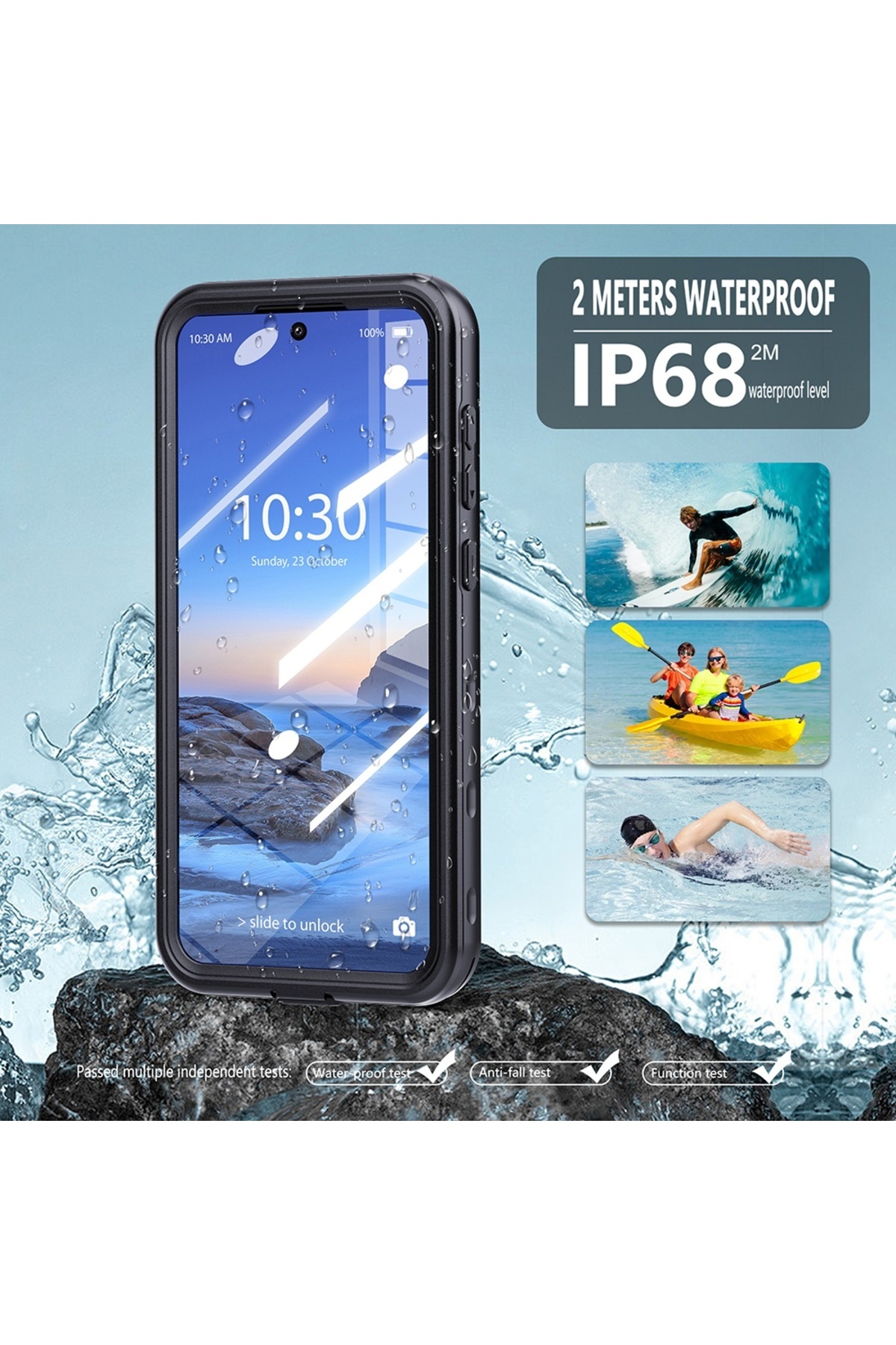 ShellBox-Case for Samsung Galaxy S25 Ultra - ShellBox Waterproof IP68 Case - Black 6