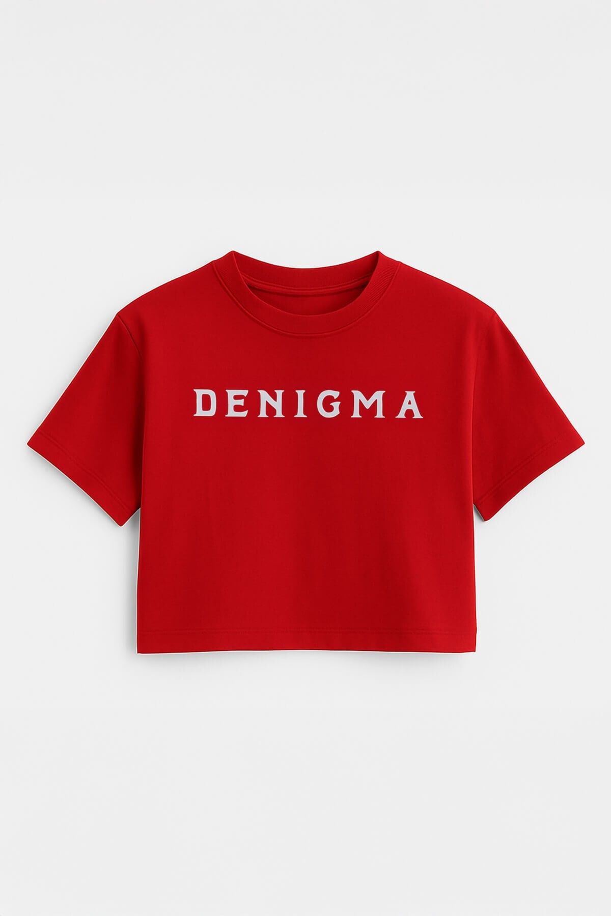 MARKAPIA WOMAN Kadın Bisiklet Yaka Kısa Kollu Crop T-Shirt