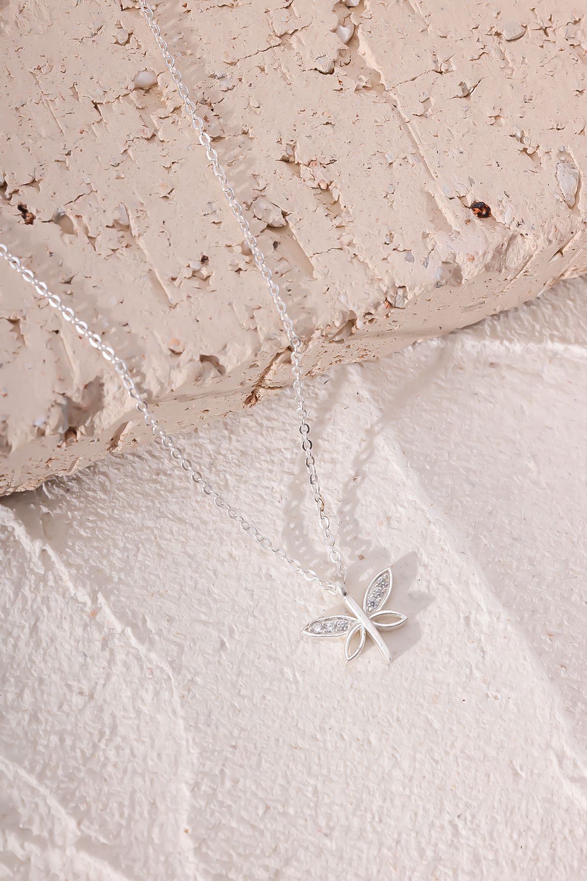 Lucente Jewellery Özel Hediye Kutulu Gümüş Kaplama Yusufçuk Kadın Kolye