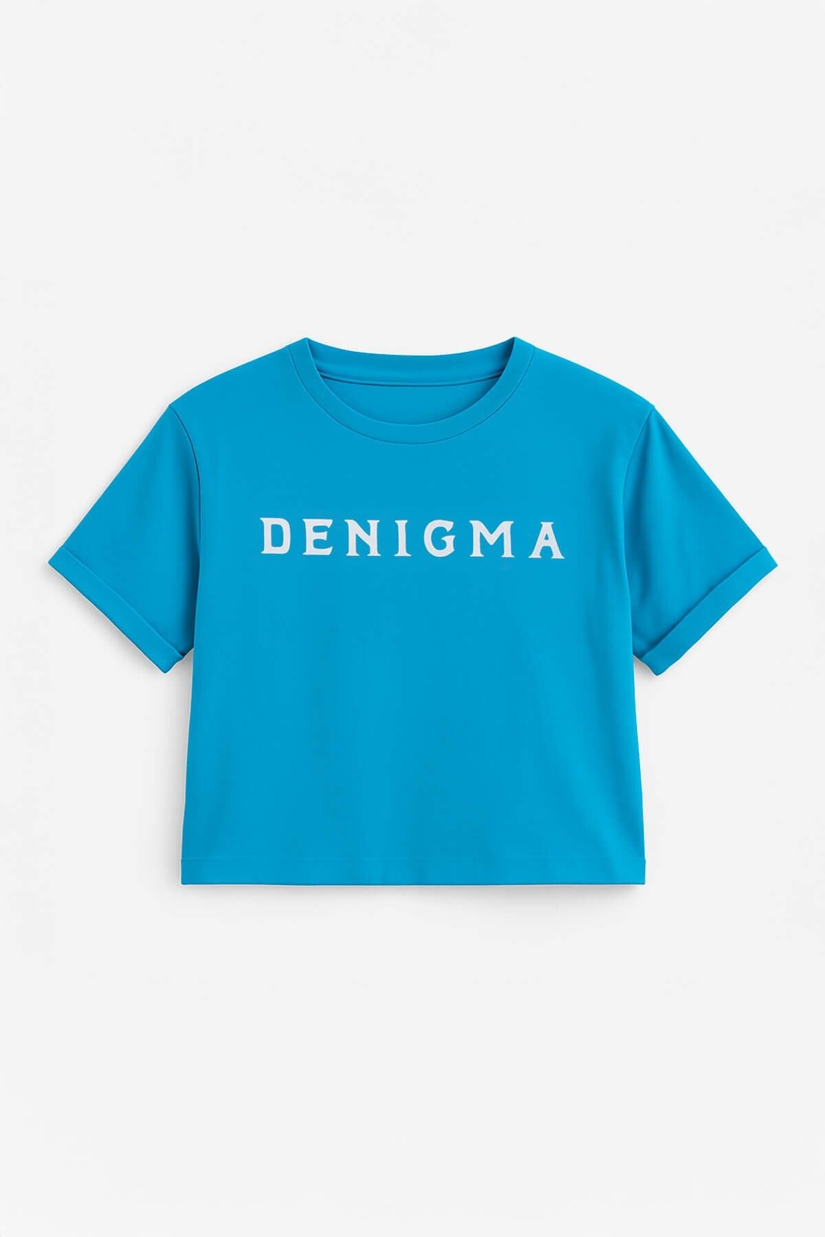 MARKAPIA WOMAN Kadın Bisiklet Yaka Kısa Kollu Crop T-Shirt