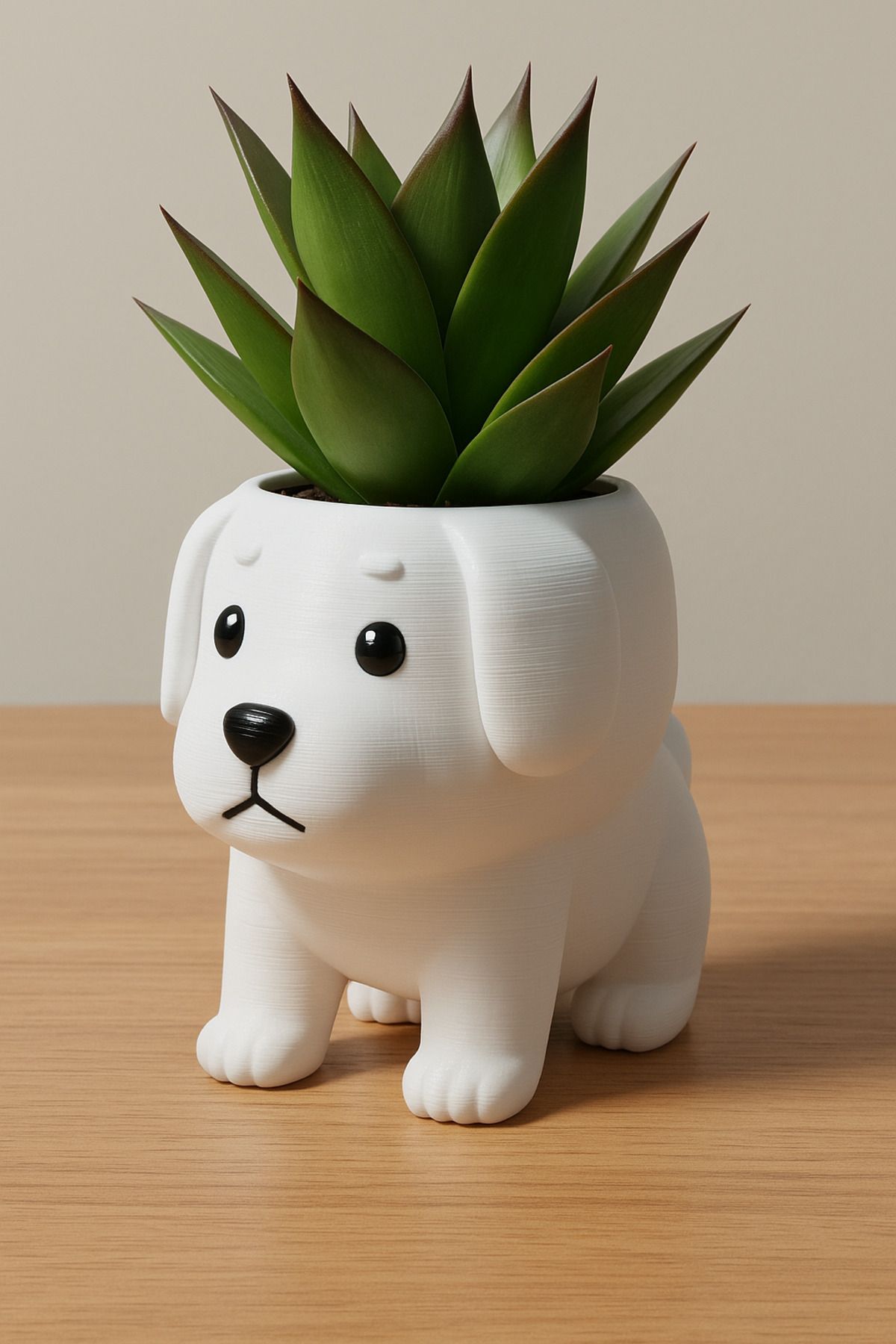 Grifon3D Köpek Şeklinde Mini Saksı – 3D Baskı PLA, 6.2 x 7.5 x 5.3 cm, Dekoratif ve Sevimli Tasarım