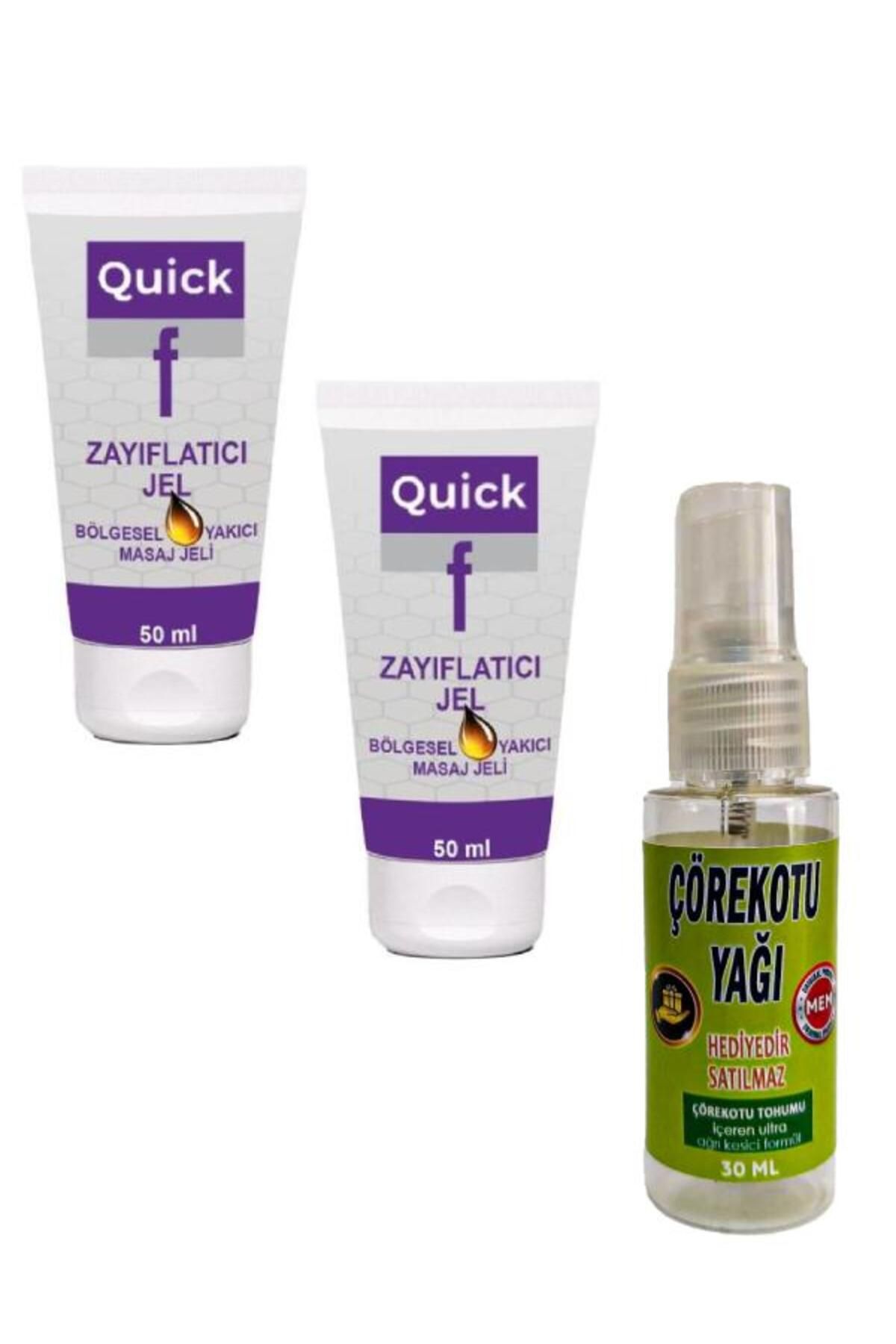 HELSOL Quick Gel İnce Bir Karın ve Bel İçin Masaj Bakım Kremi 50 mlx 2 ad+Çörek Otu Yağı 30 ml
