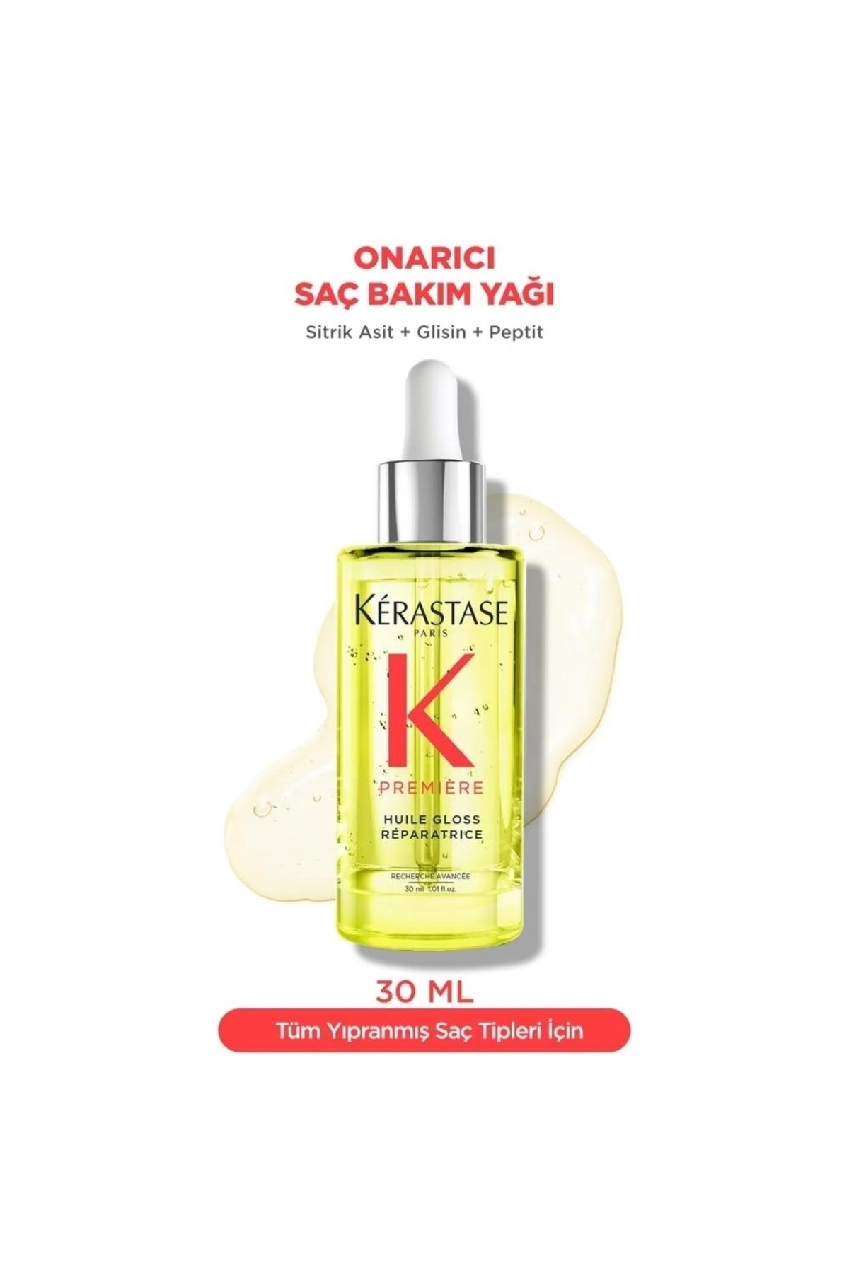 Kerastase Yeni Premiere Huile Gloss Reparatrice Tüm Saçlar İçin Yağ 30 ml e42 noonlıne