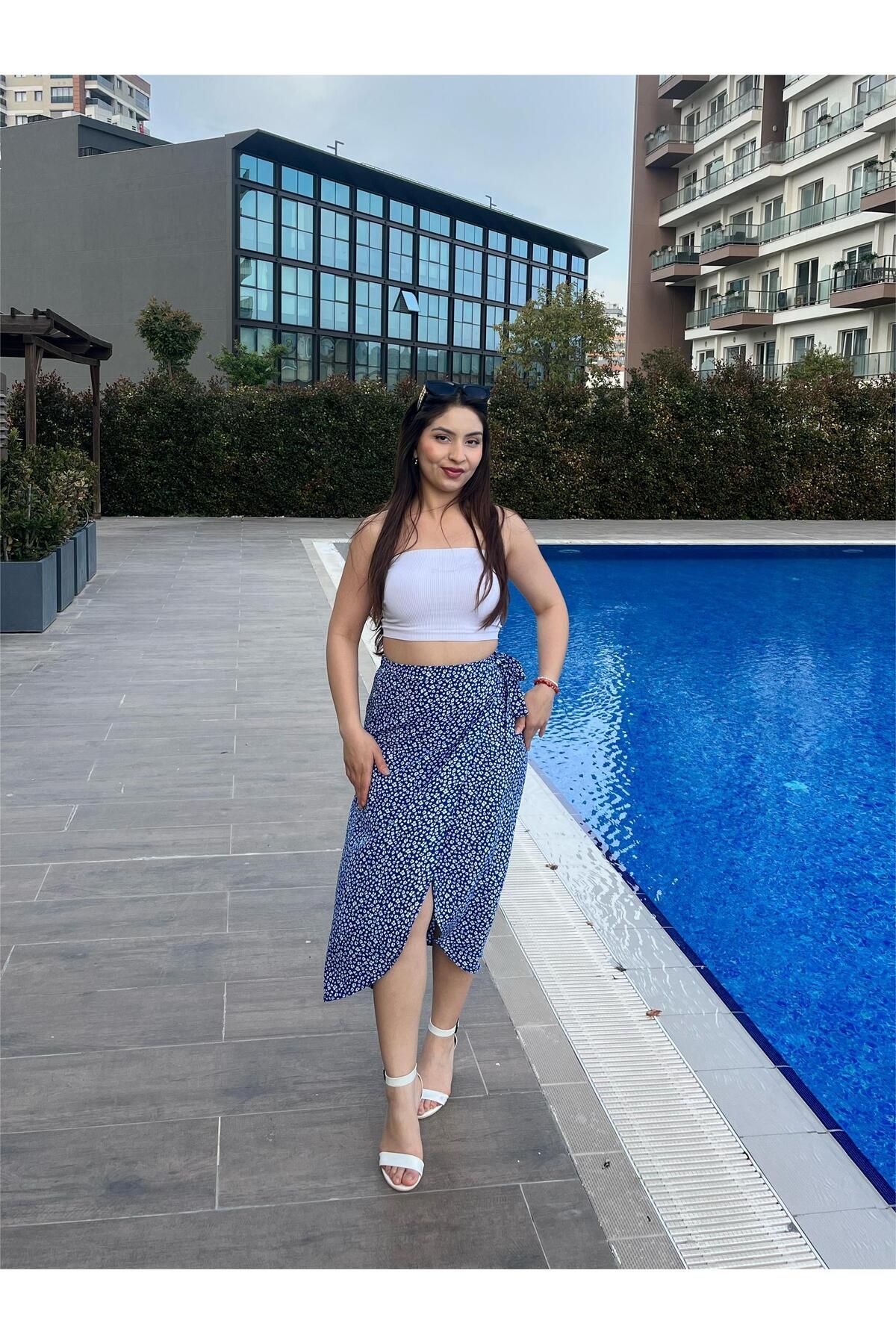 ELSEBUTİKTR KURUAZE DOKUMA VİSKON ETEK