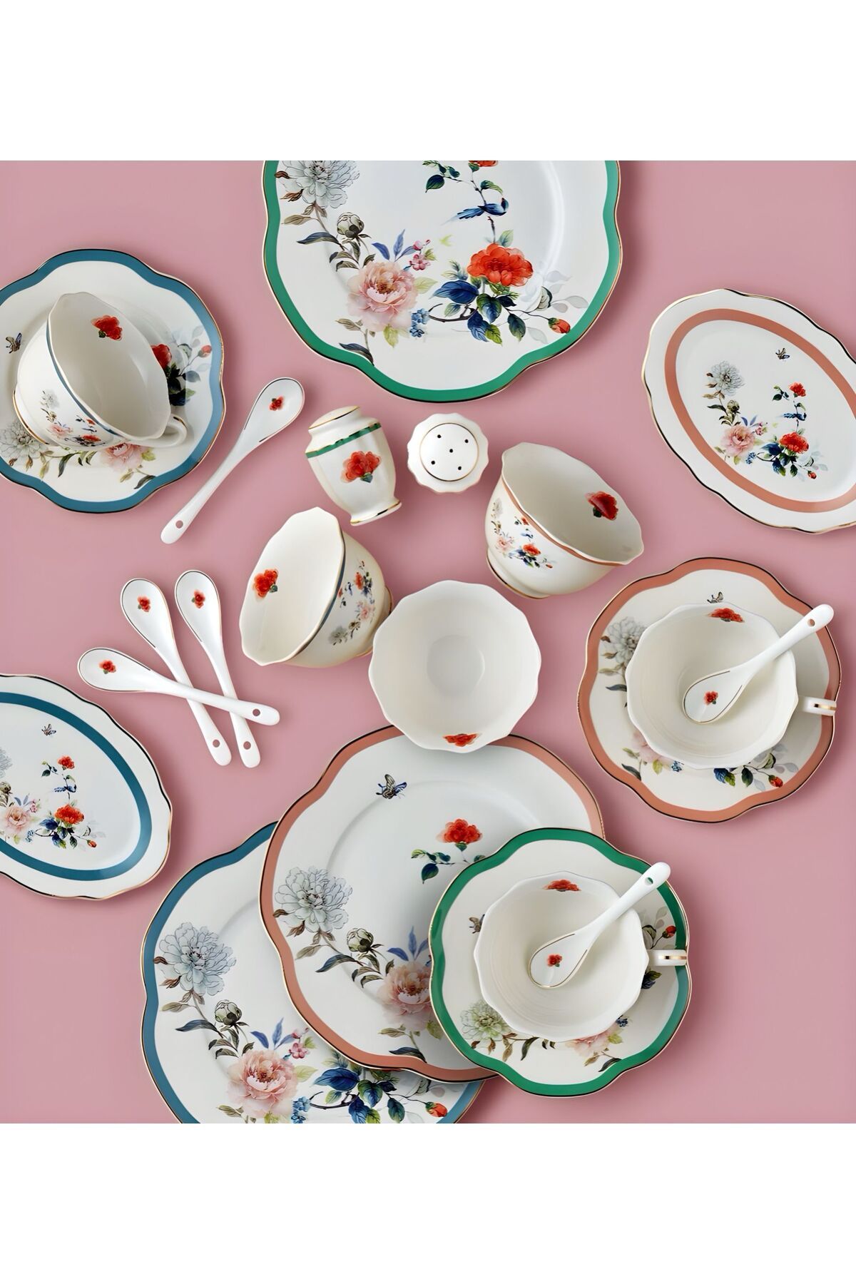 Gürdamar Home İthal Spring 42 Parça Kahvaltı Takımı