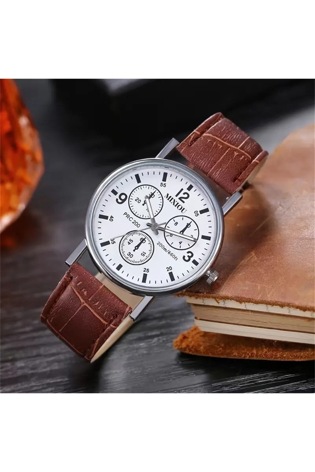 Feron accessories Erkek Kol Saati Deri Kordonlu Analog Saat TM512