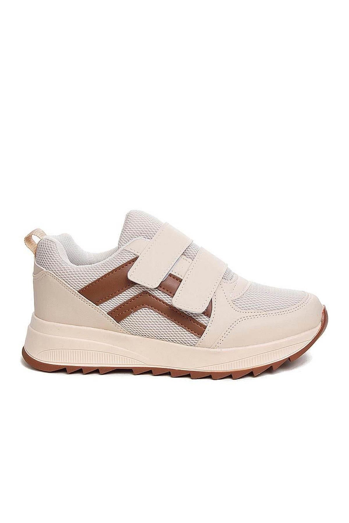 trender Tempo Zenne 1604 Bej Kadın Sneaker LP03A1604