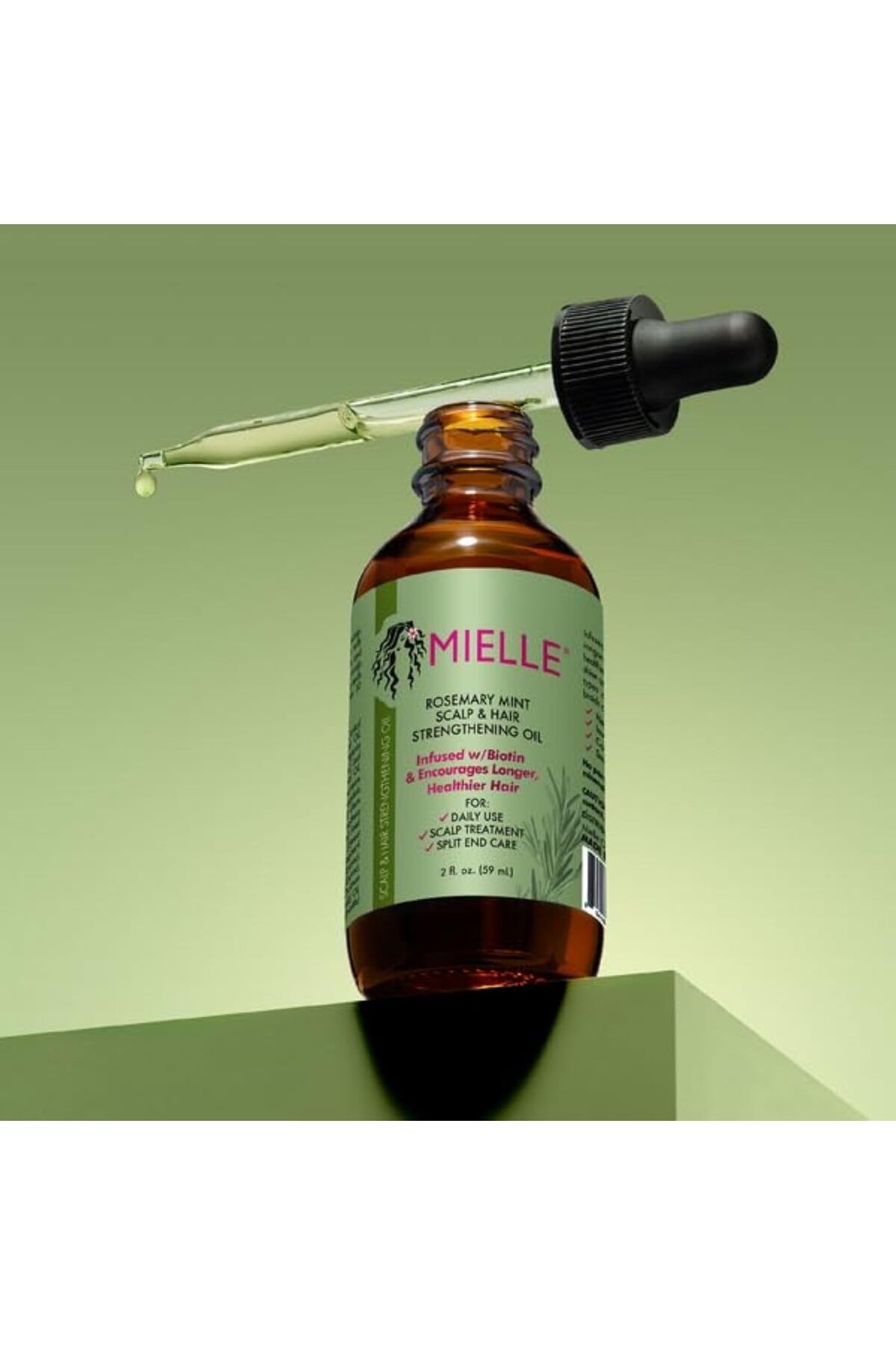 mielle organics Biberiye & Nane Özlü Saç ve Saç Derisi Güçlendirici Yağ 59 ml Orijinal Amerika Versiyonu