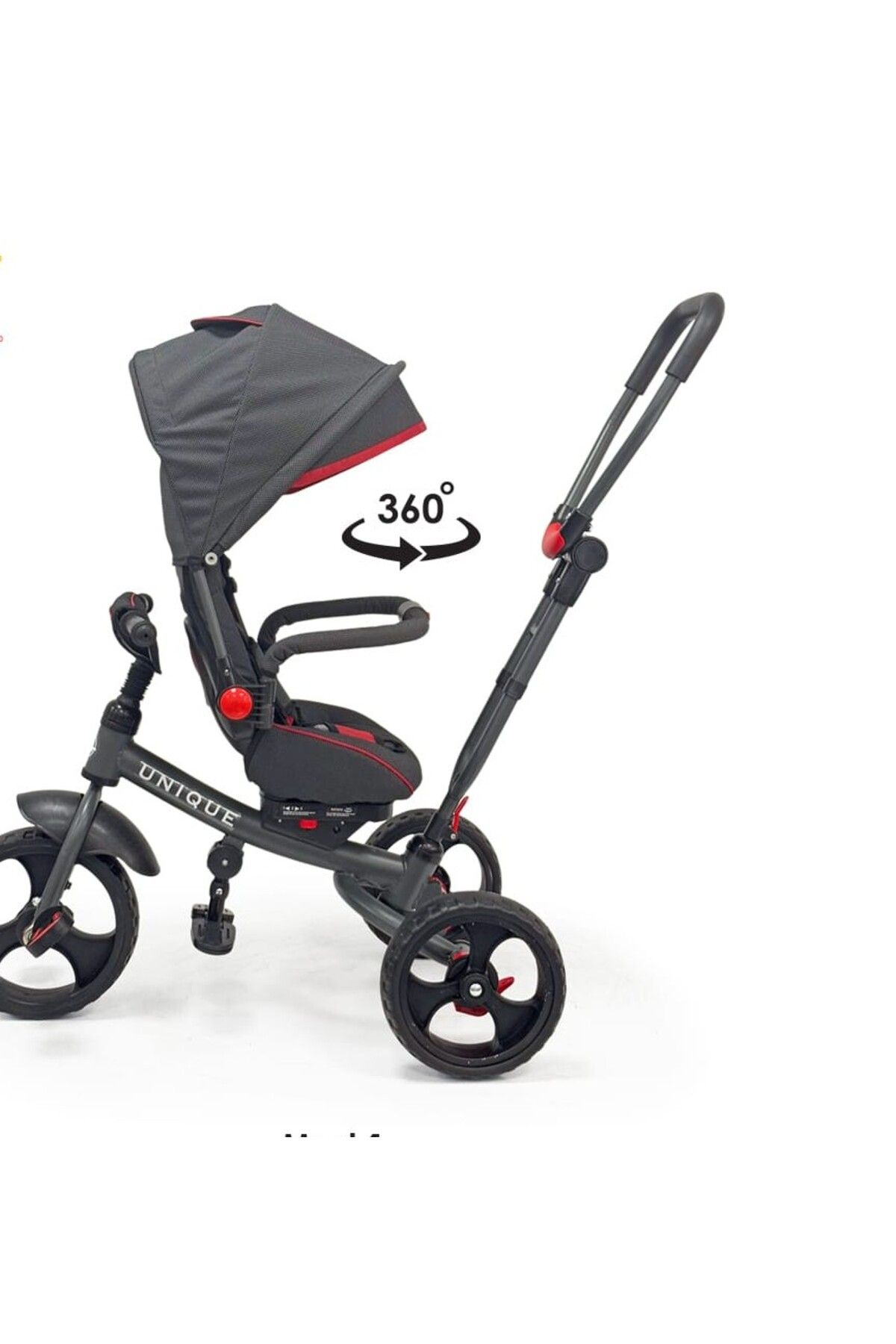 Tiny Carz BYBETÜL Ebeveyn Kontrollü 3 Tekerlekli Bebek Cocuk Bisikleti 6si 1 arada