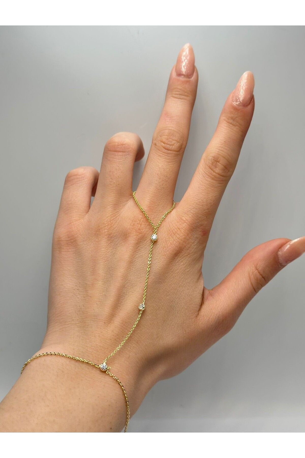 MyladyAccessoriess Tek Taş Detay Çelik Şahmeran