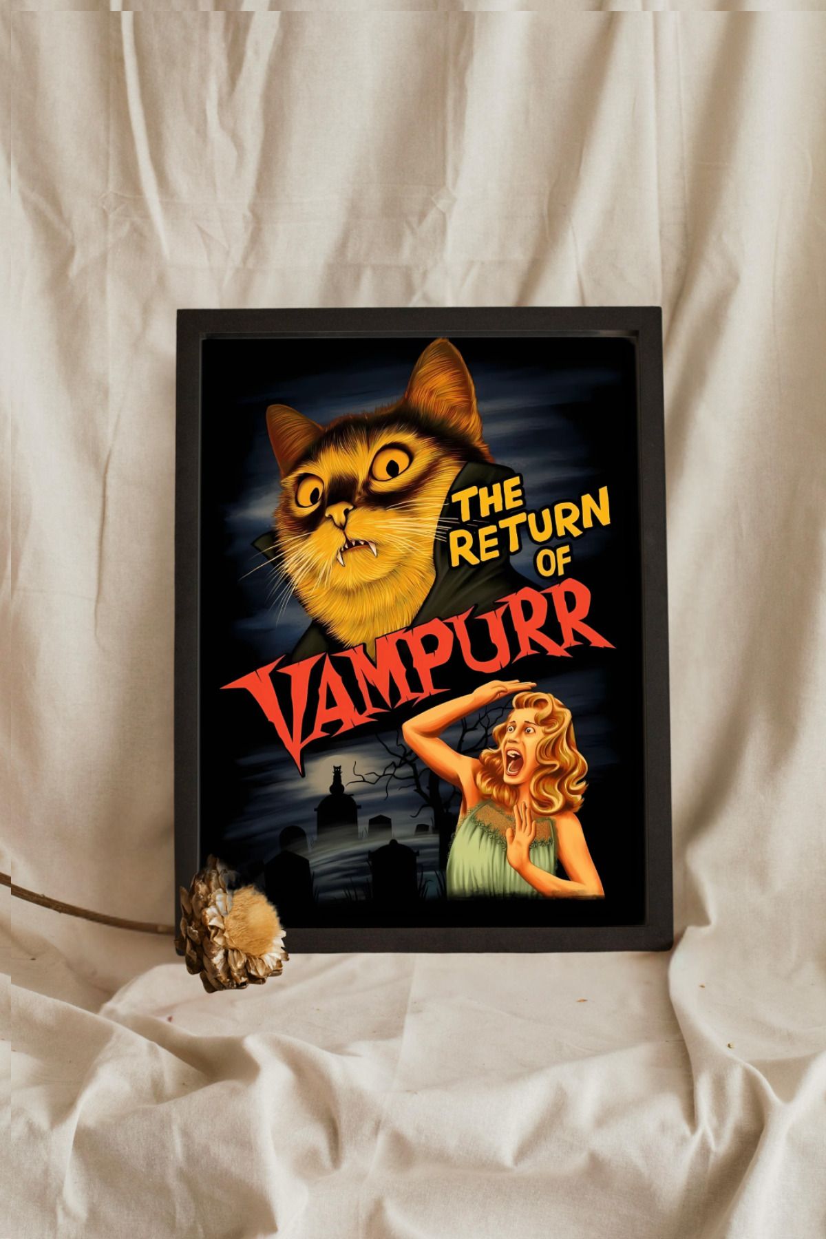 Home Çerçeveli "VAMPURR" Tablo