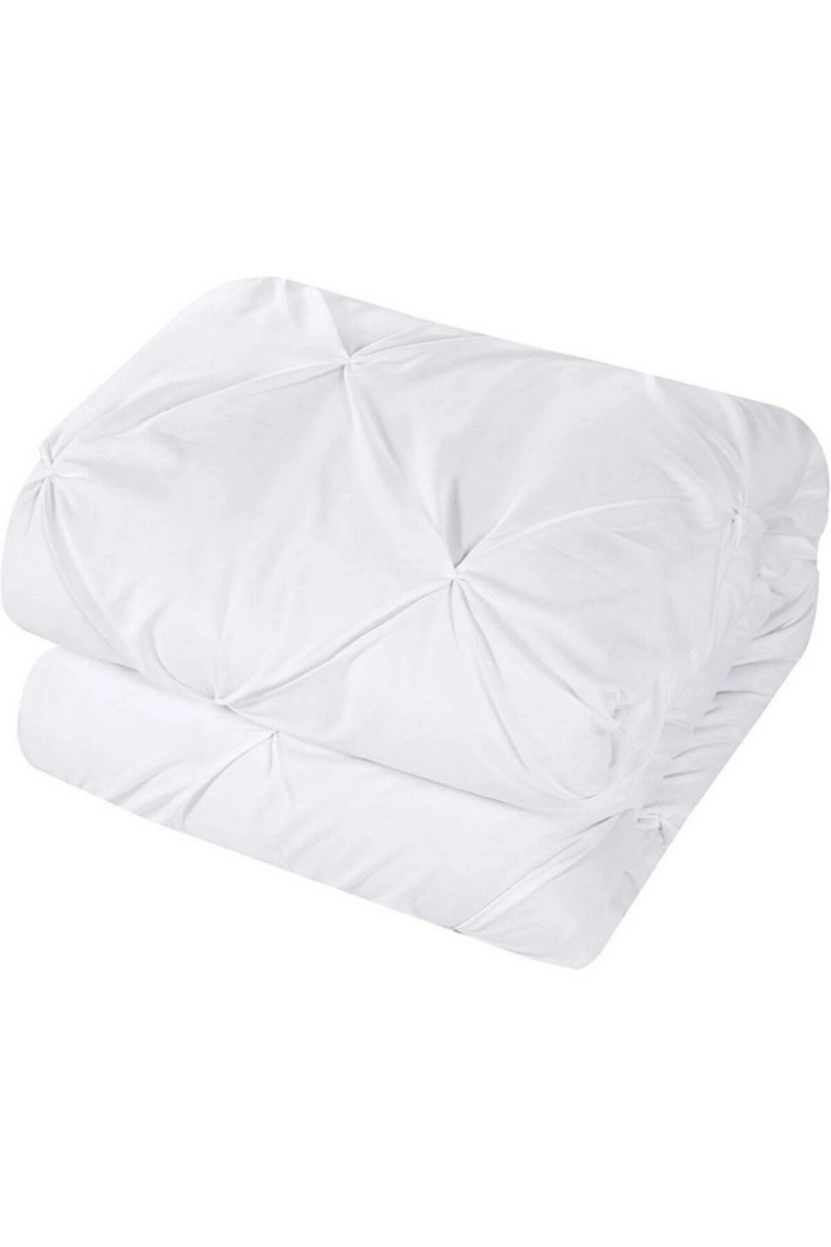 Blumtal-Pleated bed set, 200 x 200 cm, duvet cover and 2 pillowcases 65 x 65 cm, white, Blumtal 3