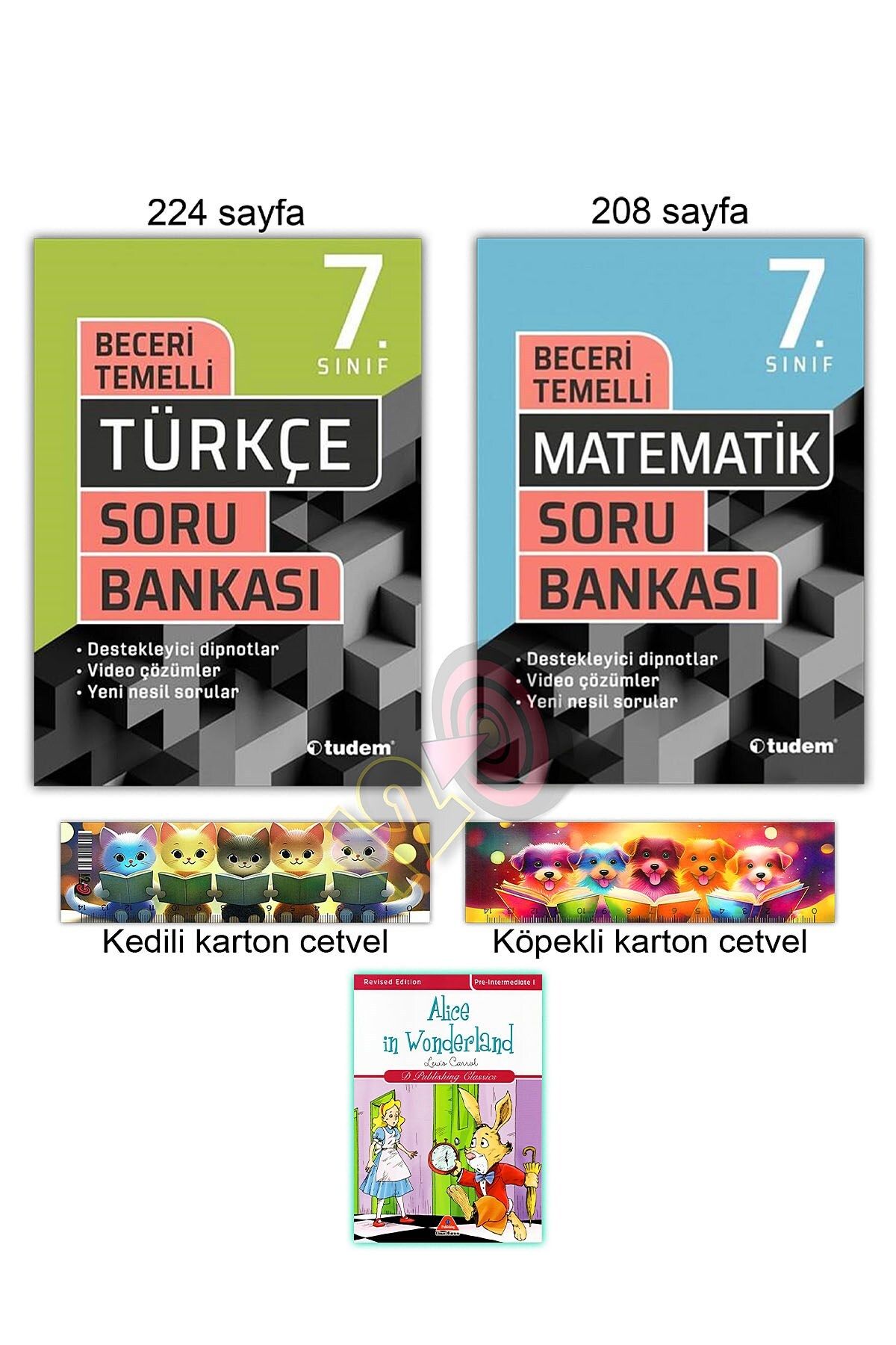 Tudem Yayınları 7. Sınıf Türkçe ve Matematik Yeni Nesil Beceri Temelli Soru Bankası