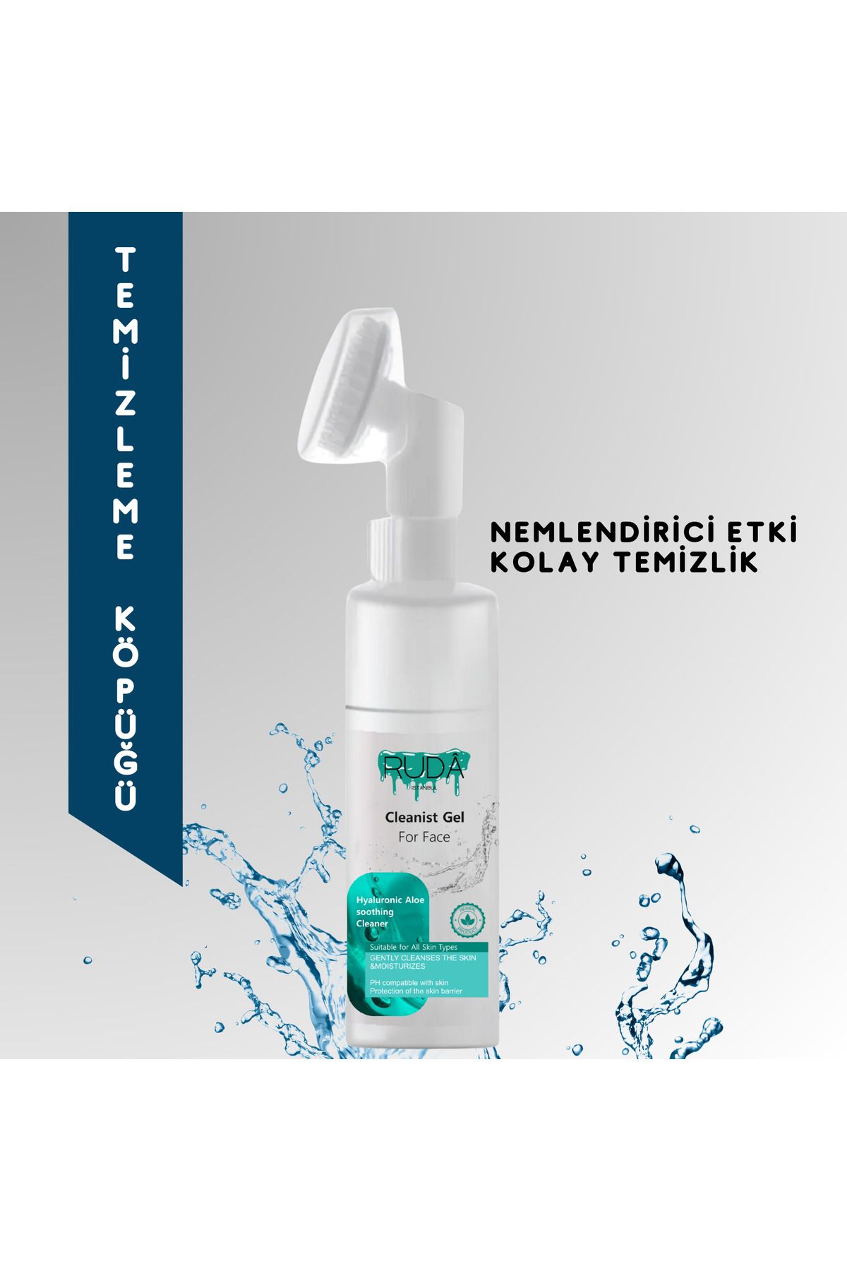 Ruda Cosmetics Yüz ve Makyaj Temizleme Köpüğü