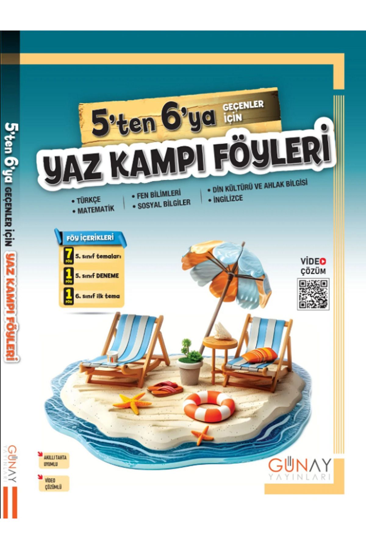 Efsane Yayınları Günay 5'ten 6'ya Geçenler İçin Yaz Tatili Föyleri / Tüm Dersler / Video Çözüm - YENİİ 2025