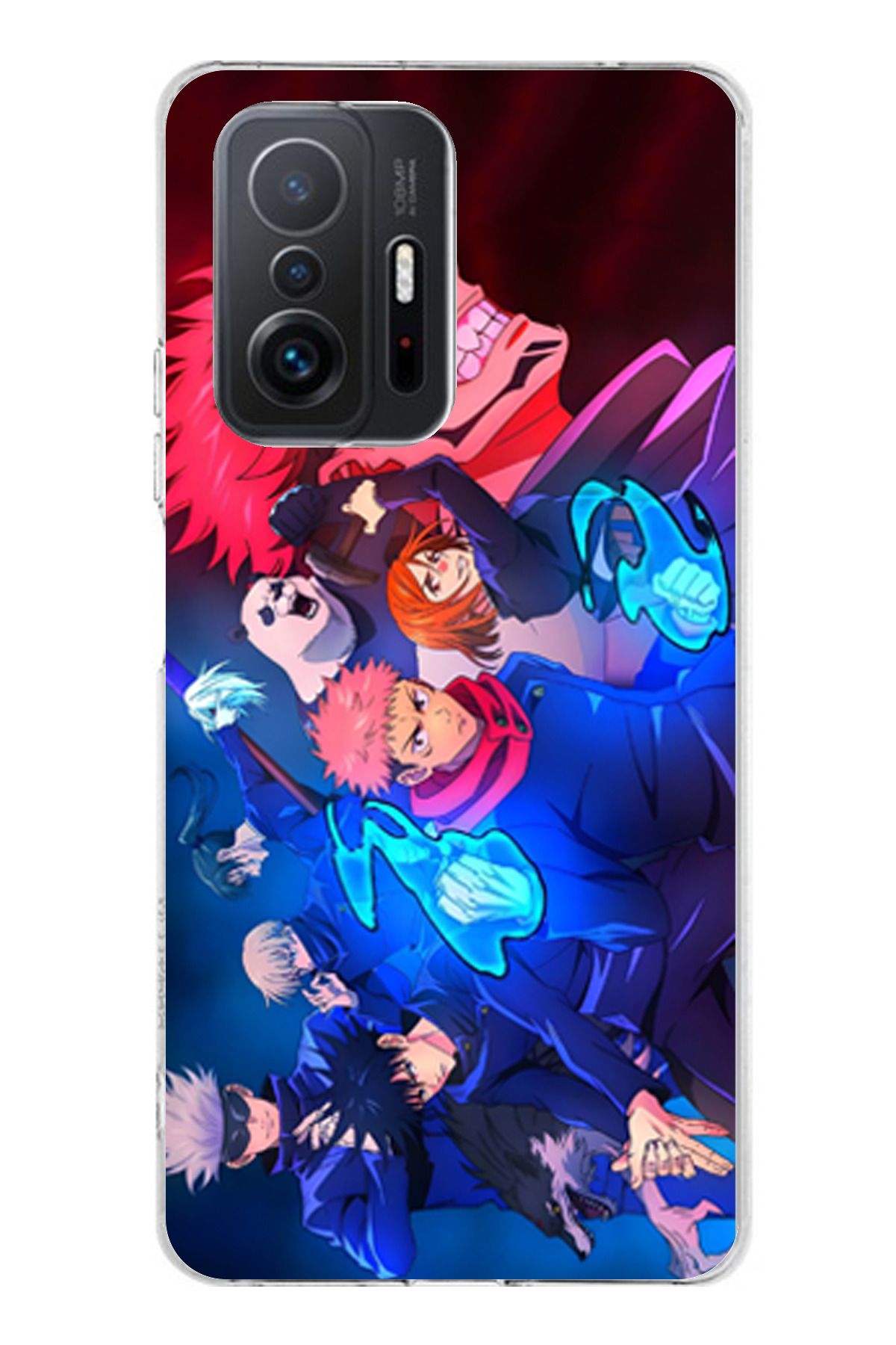 TechTree Mi 11T / 11T PRO Uyum Jujutsu Kaisen Şeffaf Silikon Kılıf