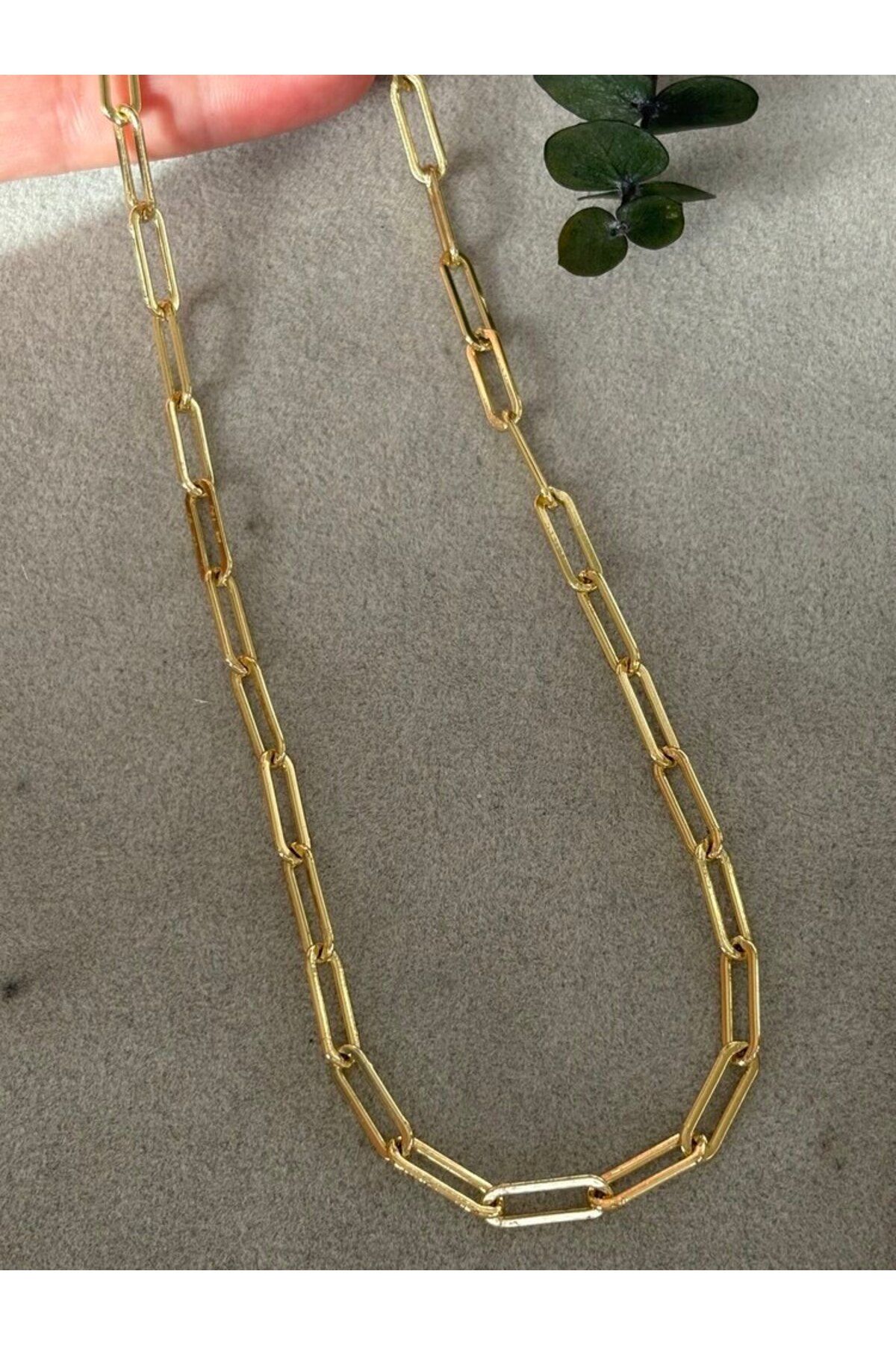 arya luxe Xuping 14k gold ataç zincir kolye. 50 cm
