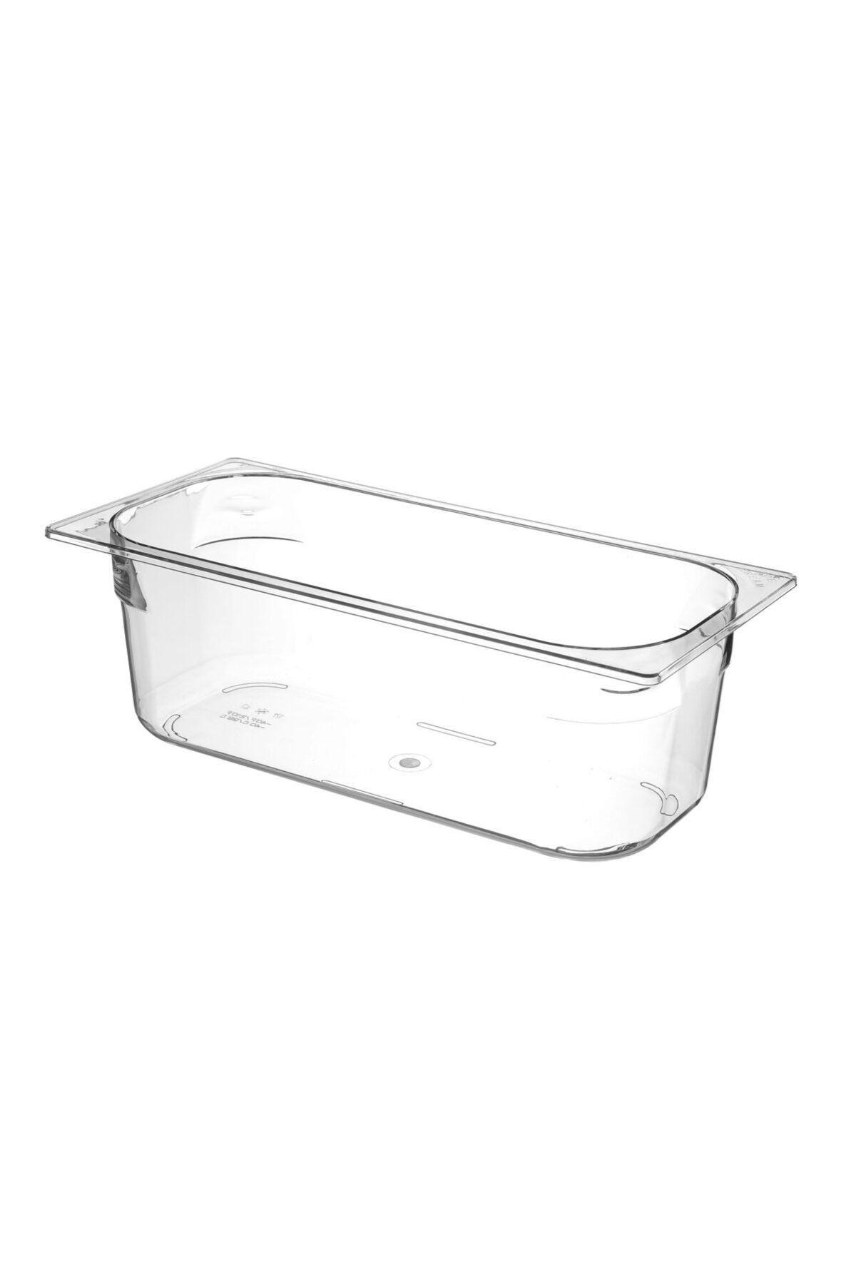 HENDI Tava Profesionala Gastronorm Policarbonat Pentru Inghetata, 5 Litri, 360x165x(h)120 Mm, Transparent - One Size