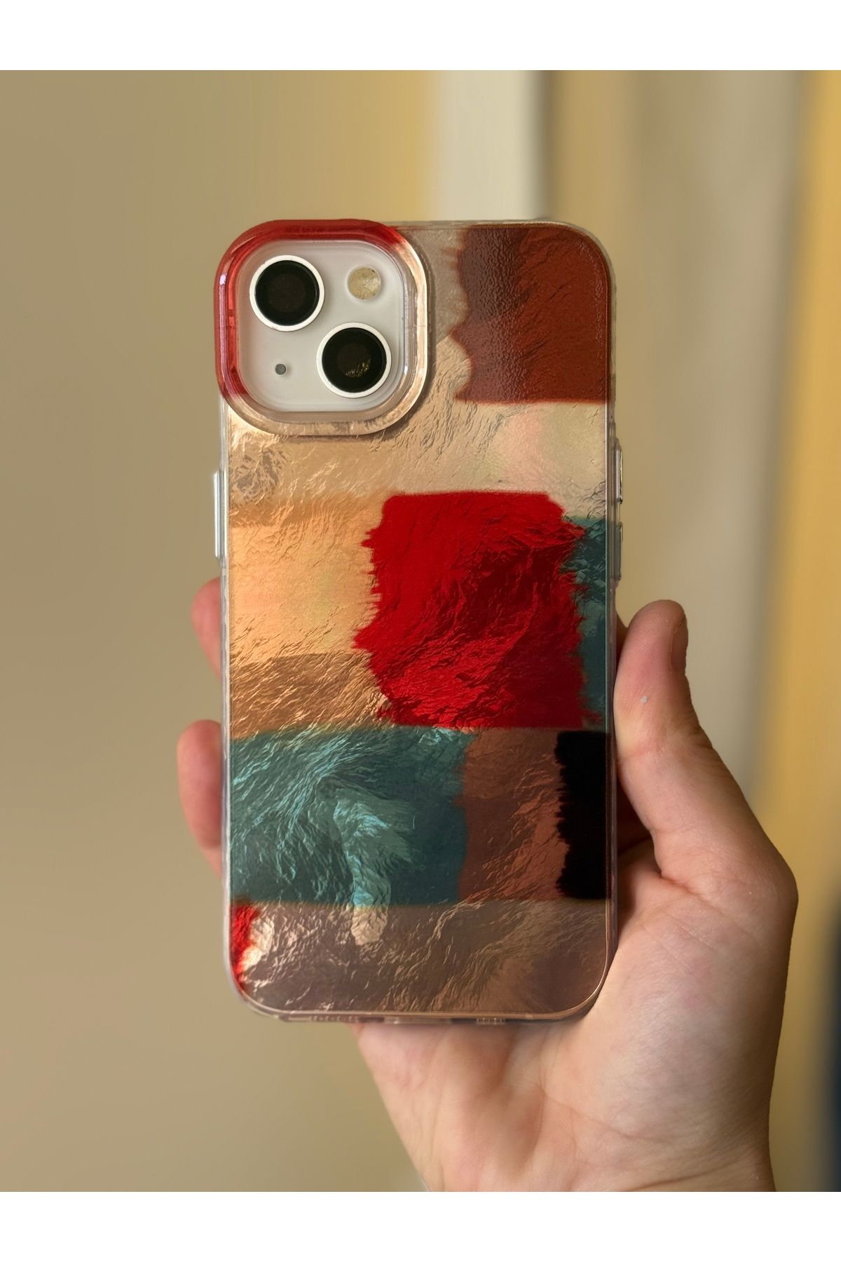 FİŞNEİLETİŞİM İPHONE 14 PLUS/15 PLUS UYUMLU HOLOGRAMLI KILIF