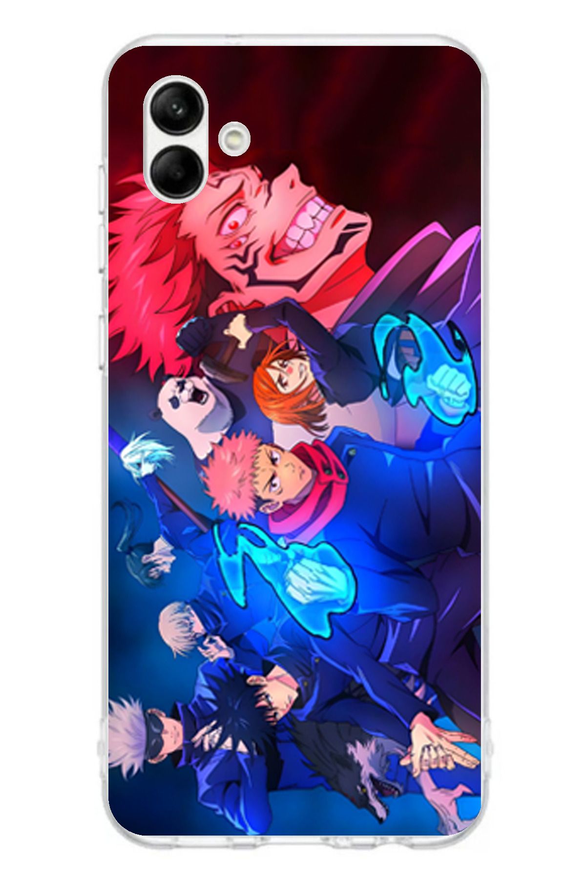 TechTree Samsung Galaxy A06 Uyumlu Jujutsu Kaisen Şeffaf Silikon Kılıf
