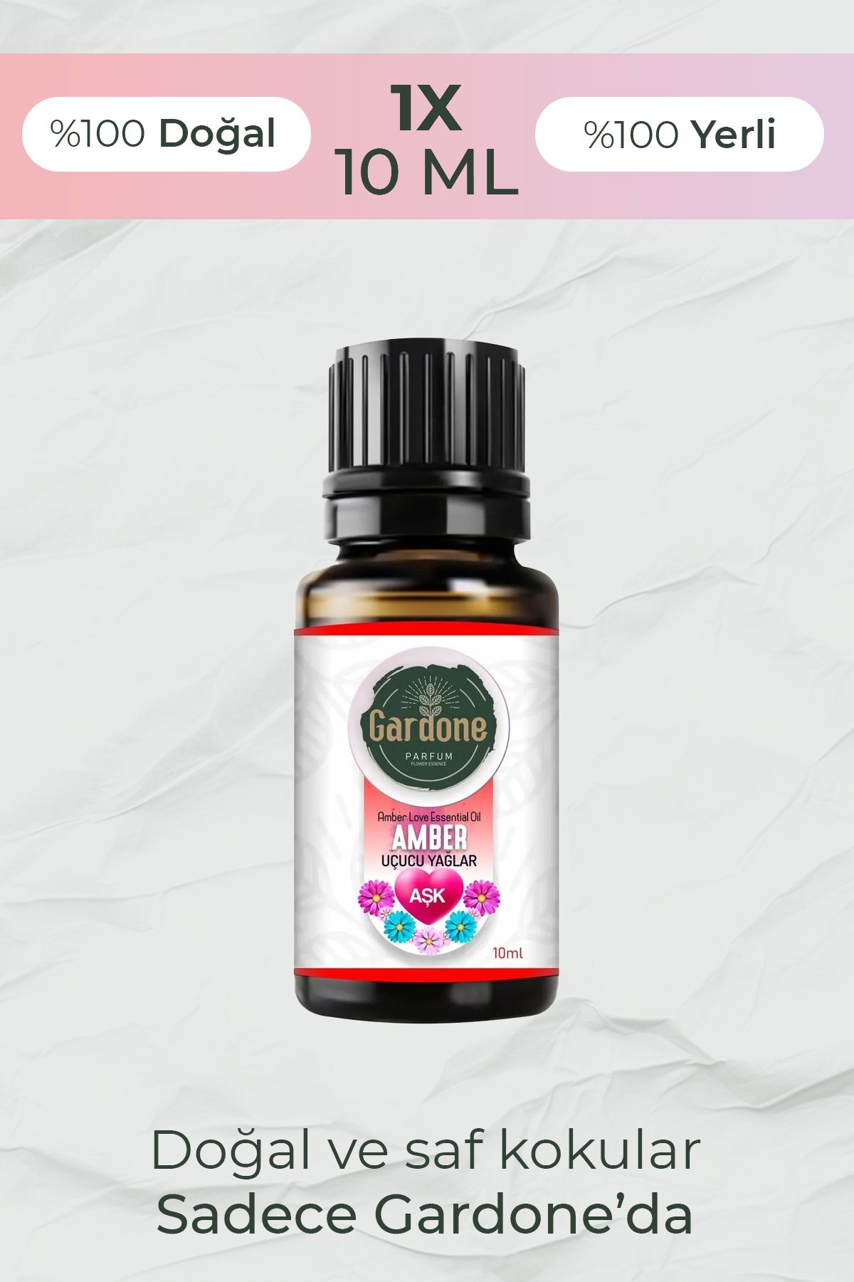 Gardone Amber Uçucu Yağ Buhurdanlık Yağı Doğal Yağlar Oda Kokusu Esansiyel Yağlar Difüzör Yağ 10ml