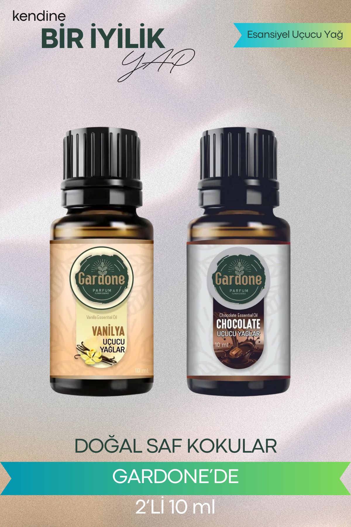 Gardone Vanilya Çikolata Uçucu Yağ Buhurdanlık Yağı Doğal Uçucu Yağlar Oda Kokusu Aromaterapi 10ml