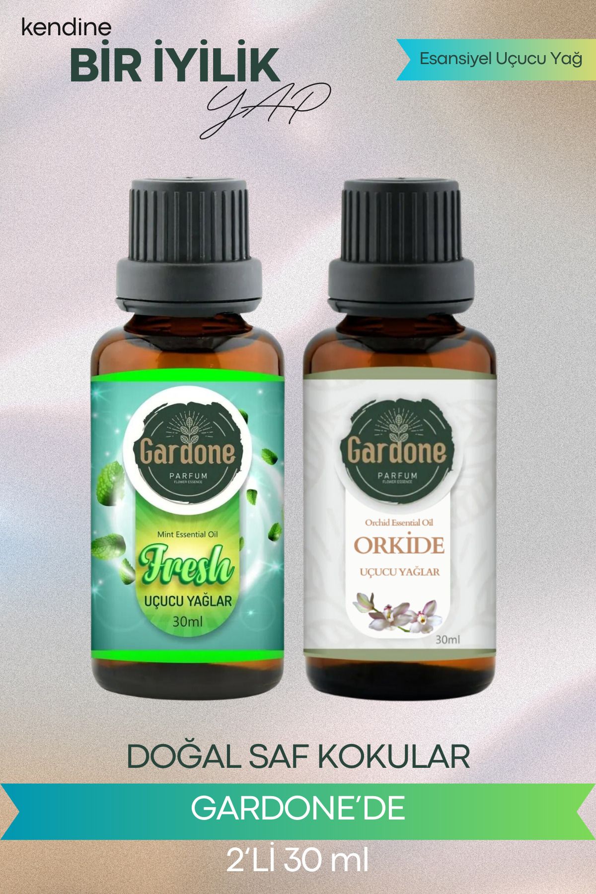 Gardone Orkide Fresh Uçucu Yağ Buhurdanlık Yağı Doğal Uçucu Yağlar Oda Kokusu Aromaterapi 30ml