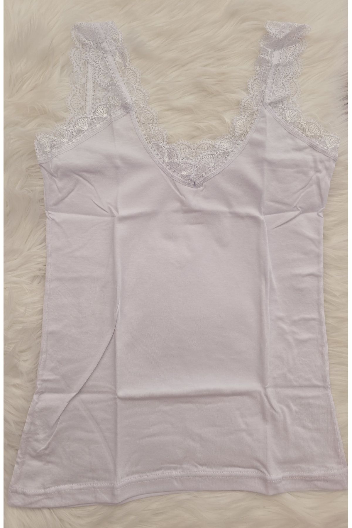 SWELLA Kadın dantelli body atlet